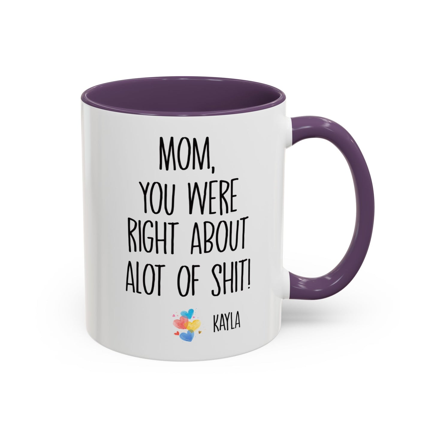 Mug For Mom - Mom You Were Right About Alot Of Shit Coffee Mug (11, 15oz)