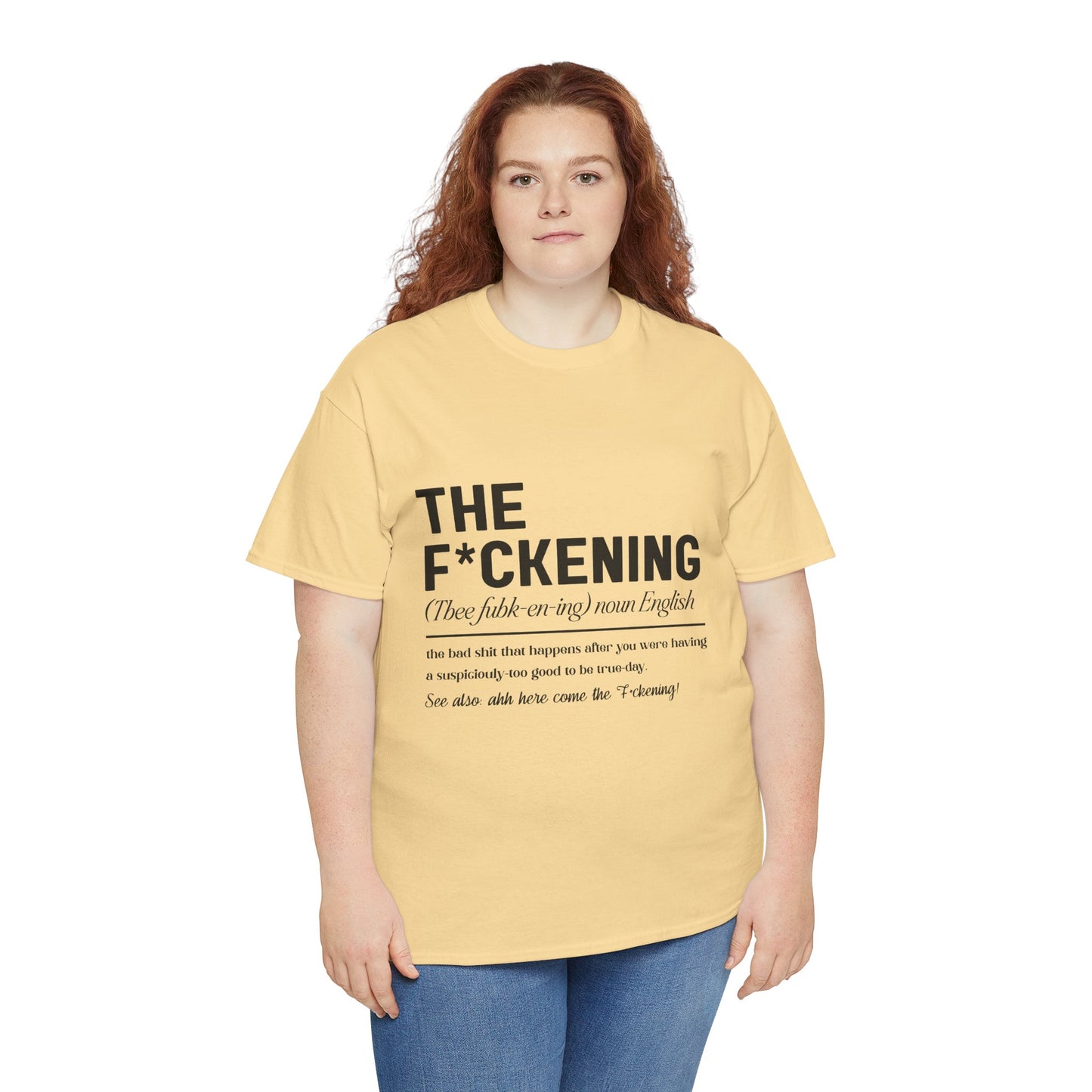 Gildan 5000"The F*ckening" Unisex Heavy Cotton Tee - Funny Graphic T-Shirt for English Lovers Asst Sizes & Colors
