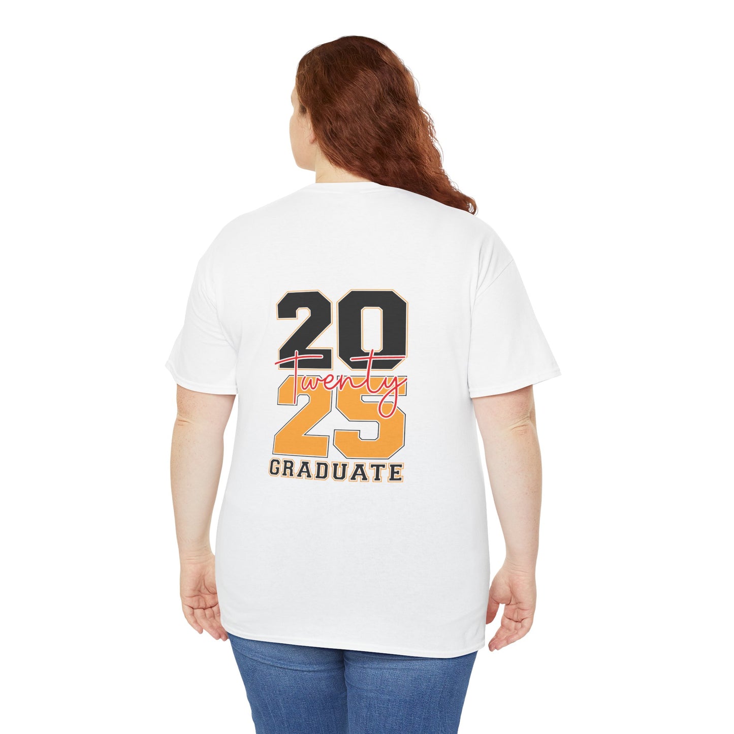 Gildan 5000 Unisex Graduate Tee - Class of 2025 Senior Shirt Great Gift Asst. Colors & Sizes