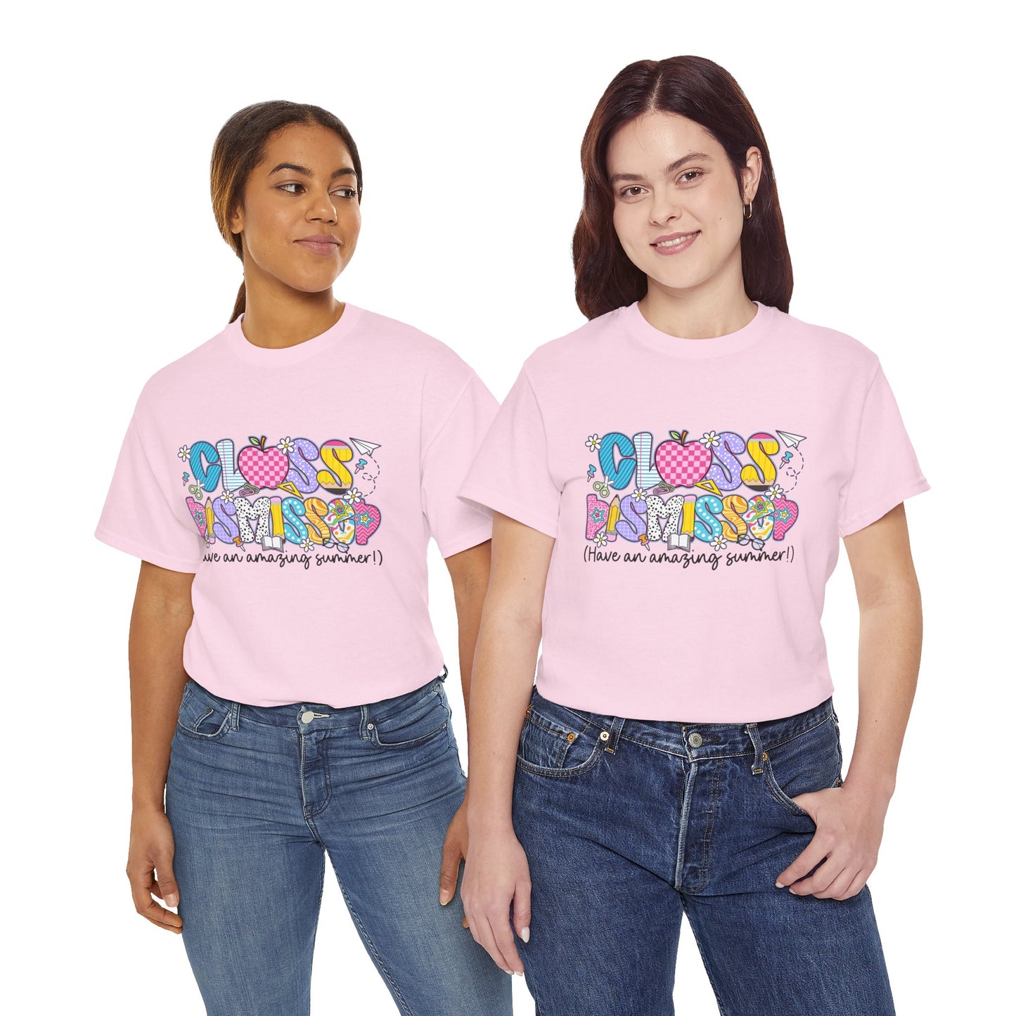 Gildan Garment-Dyed Summer Vibes Unisex Heavy Cotton Tee - "Class Dismissed!" Asst. Colors & Sizes
