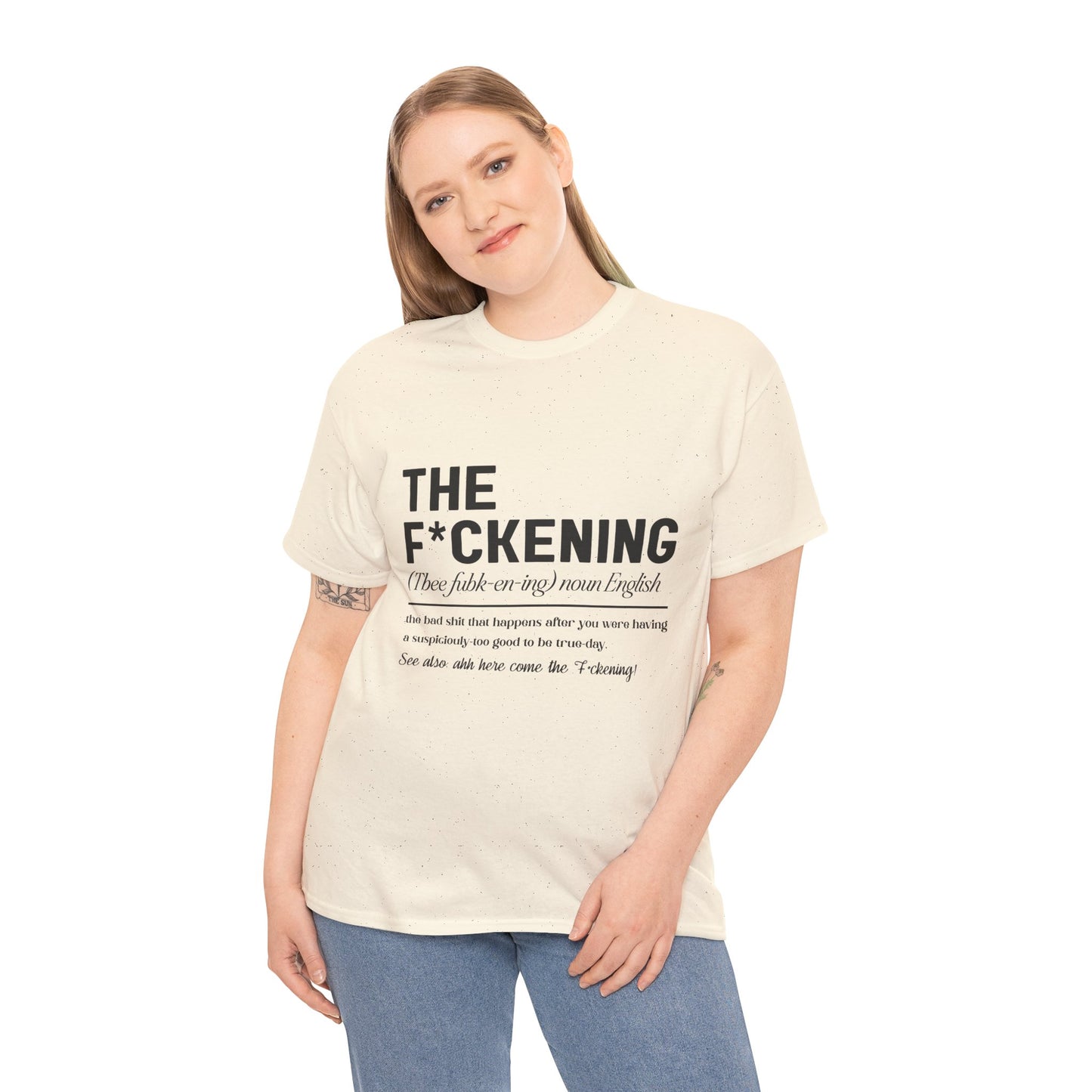 Gildan 5000"The F*ckening" Unisex Heavy Cotton Tee - Funny Graphic T-Shirt for English Lovers Asst Sizes & Colors