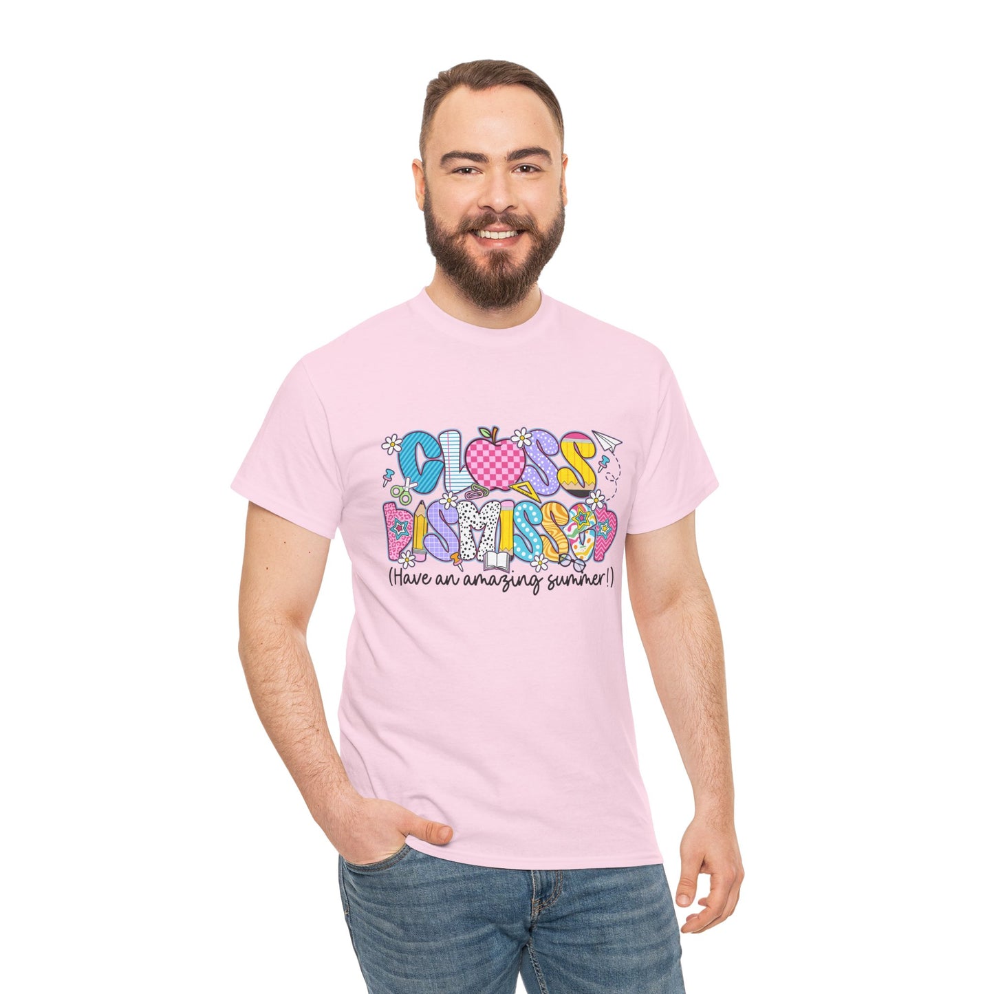 Gildan Garment-Dyed Summer Vibes Unisex Heavy Cotton Tee - "Class Dismissed!" Asst. Colors & Sizes