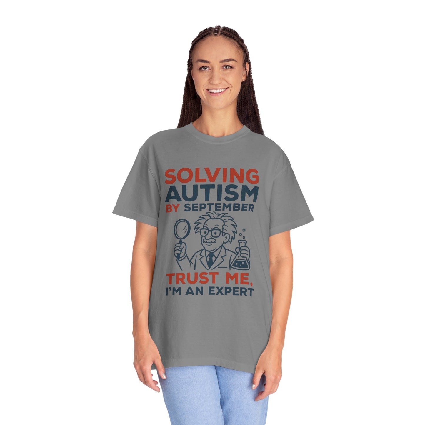 Comfort Colors Unisex Garment-Dyed T-Shirt - "Solving Autism by September" - Expert Design