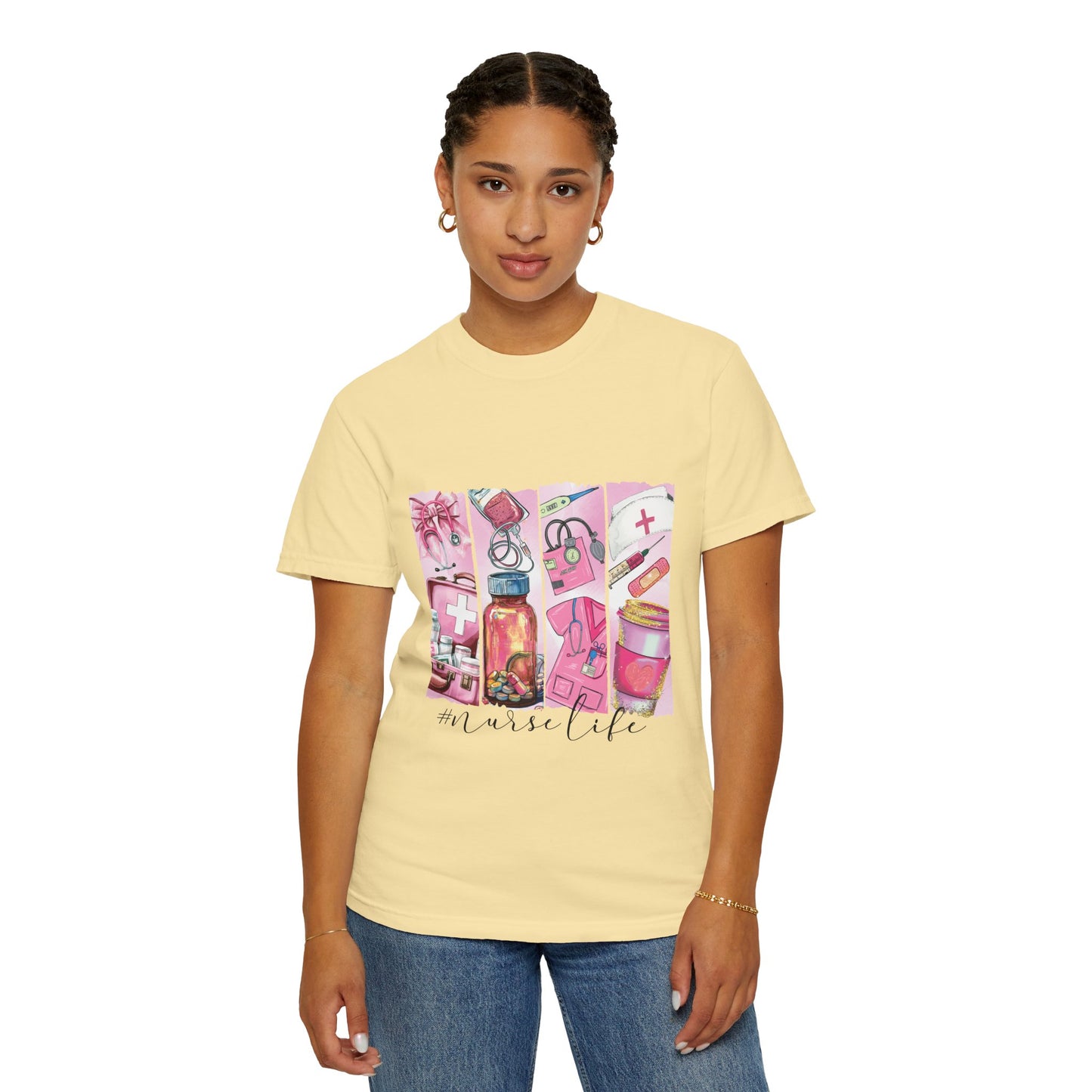 Nurse Life T-Shirt - Comfortable Unisex Garment-Dyed Tee for Healthcare Heroes