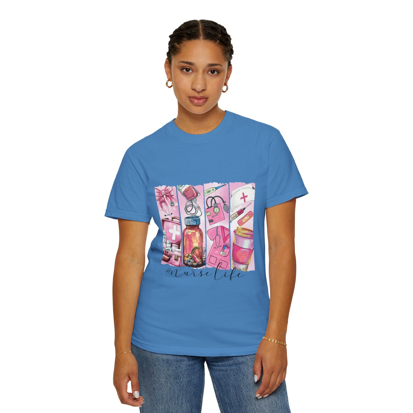 Nurse Life T-Shirt - Comfortable Unisex Garment-Dyed Tee for Healthcare Heroes