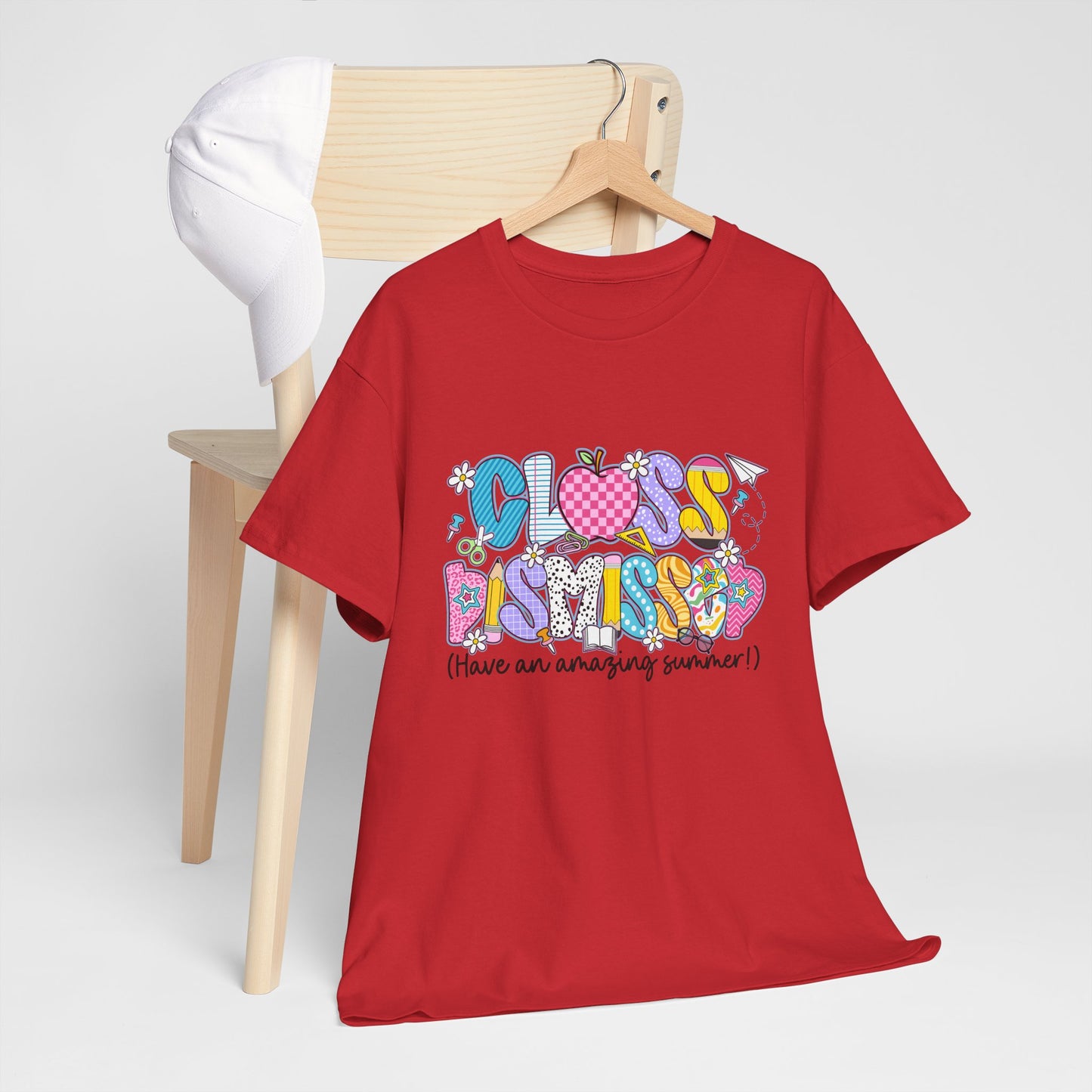 Gildan Garment-Dyed Summer Vibes Unisex Heavy Cotton Tee - "Class Dismissed!" Asst. Colors & Sizes