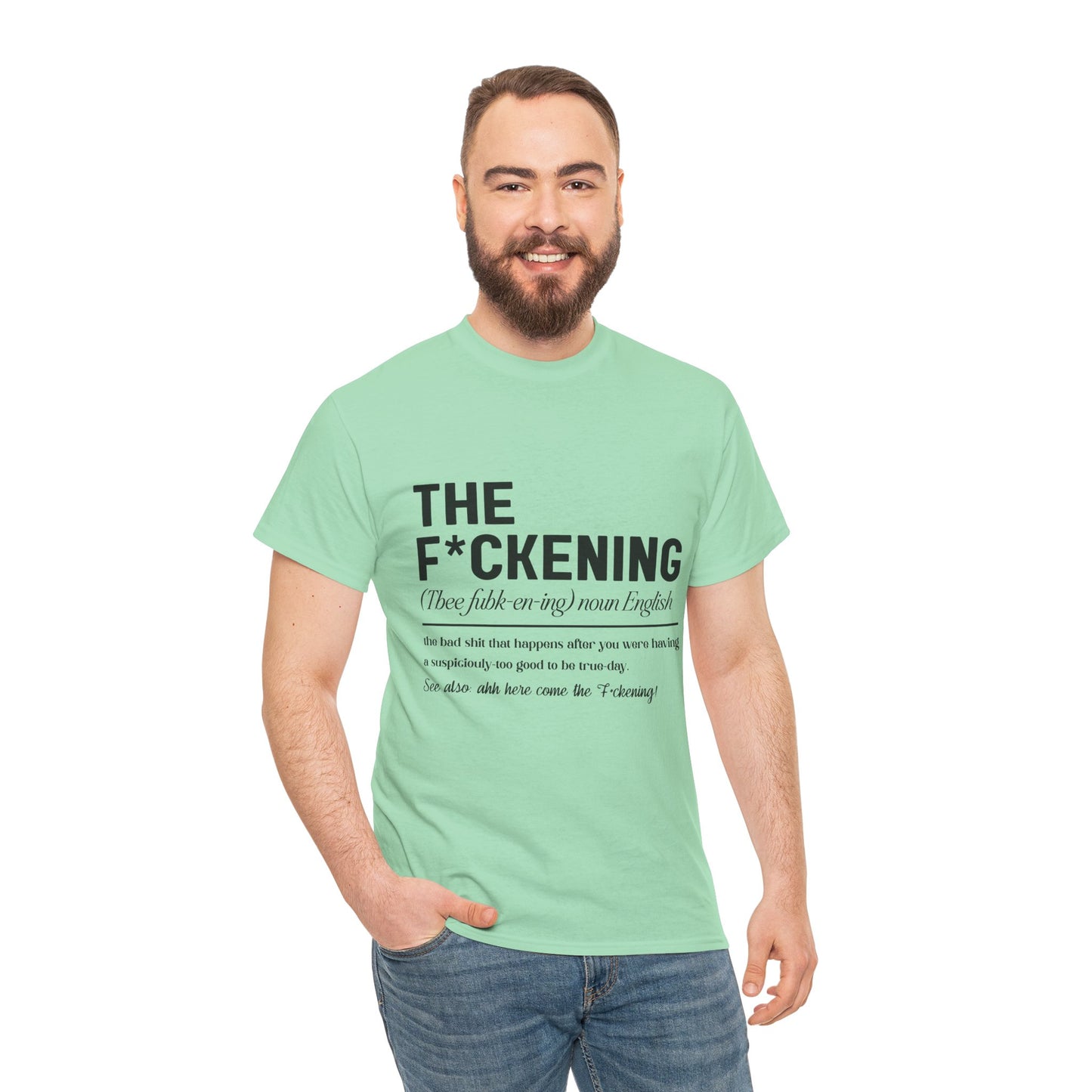 Gildan 5000"The F*ckening" Unisex Heavy Cotton Tee - Funny Graphic T-Shirt for English Lovers Asst Sizes & Colors