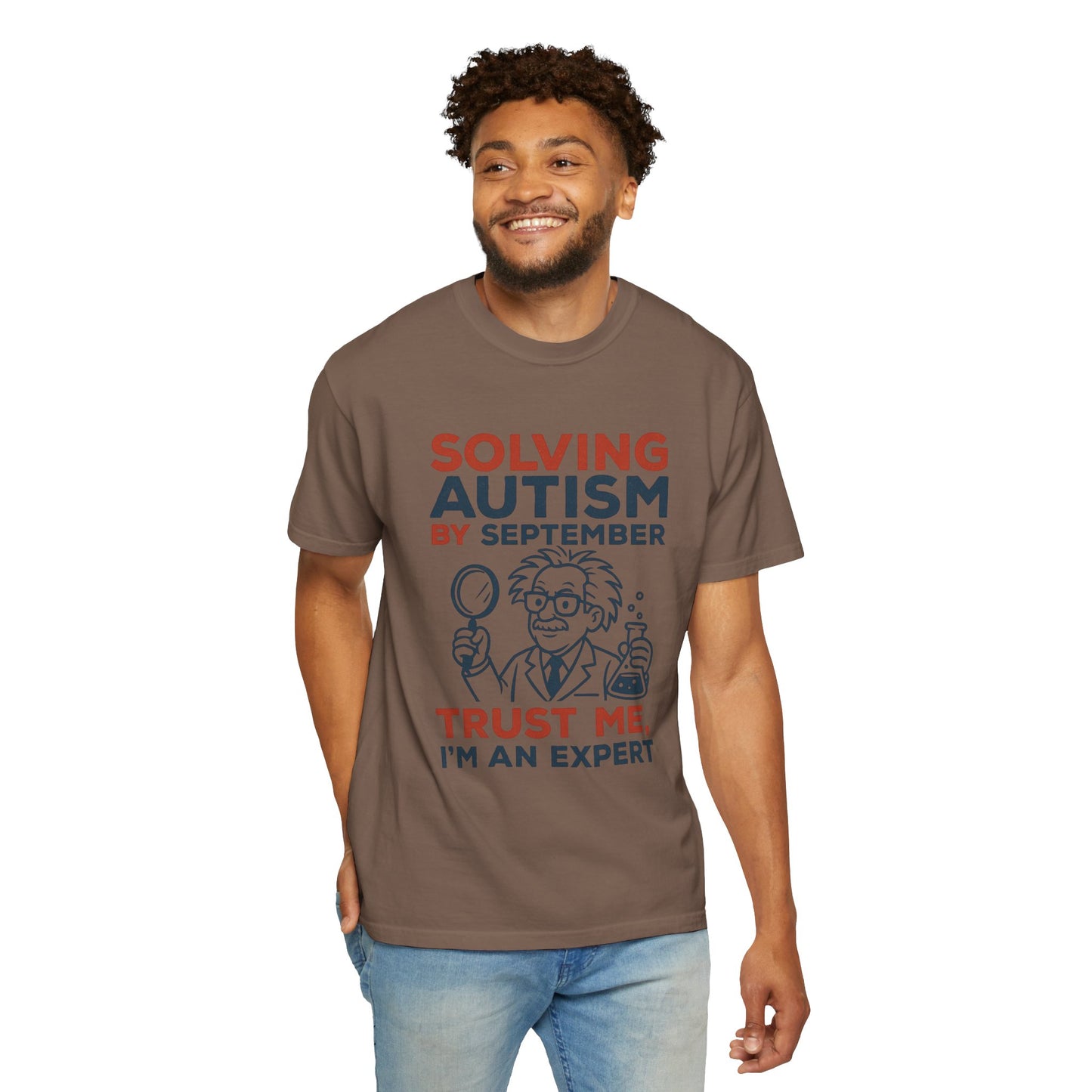 Comfort Colors Unisex Garment-Dyed T-Shirt - "Solving Autism by September" - Expert Design
