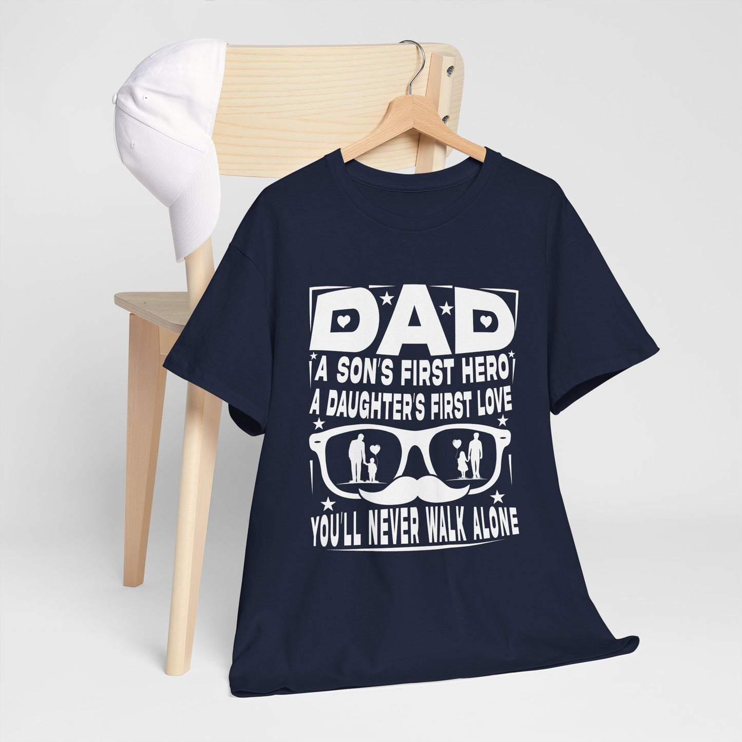Dad Hero Unisex Heavy Cotton Tee - Perfect Gift for Father's Day