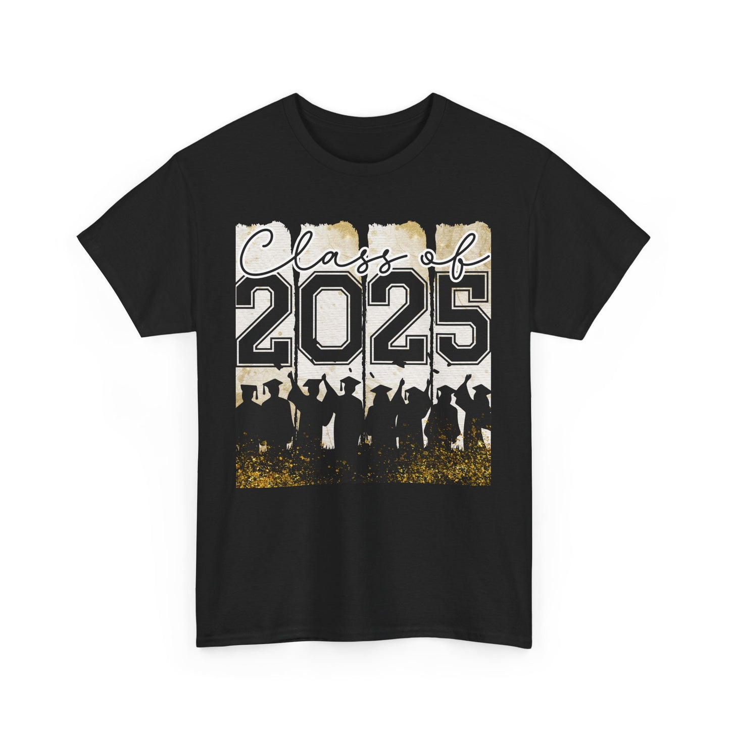 Gildan Garment Dyed Class of 2025 Graduation Tee - Unisex Heavy Cotton Shirt Your Choice Colors & Sizes