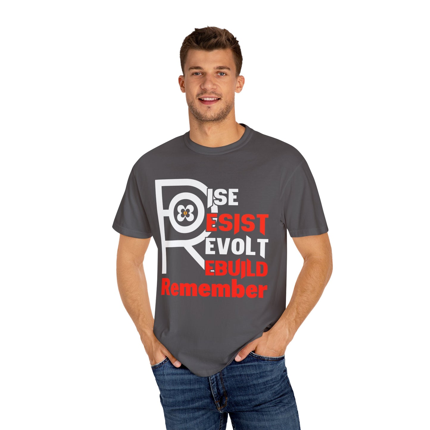 Rise Resist Revolt Rebuild Tee Unisex T-shirt -