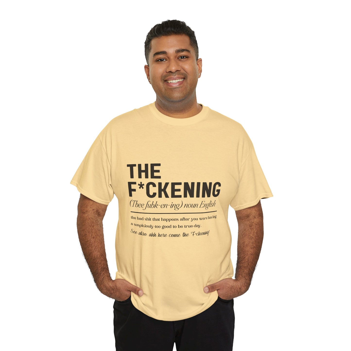 Gildan 5000"The F*ckening" Unisex Heavy Cotton Tee - Funny Graphic T-Shirt for English Lovers Asst Sizes & Colors