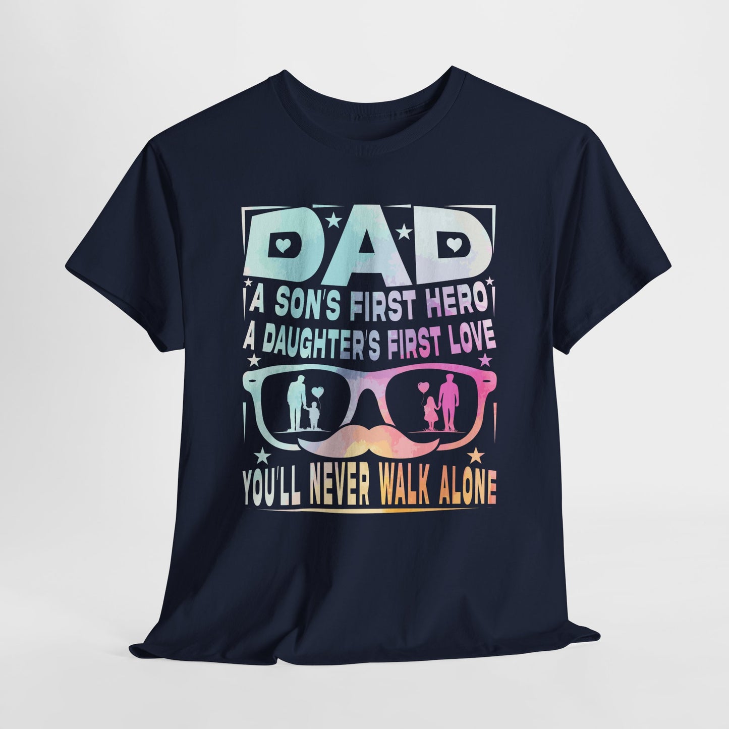 Gildan 5000 Dad Hero T-Shirt - Father's Day Gift - Heavy Cotton Tee Asst. Colors & Sizes