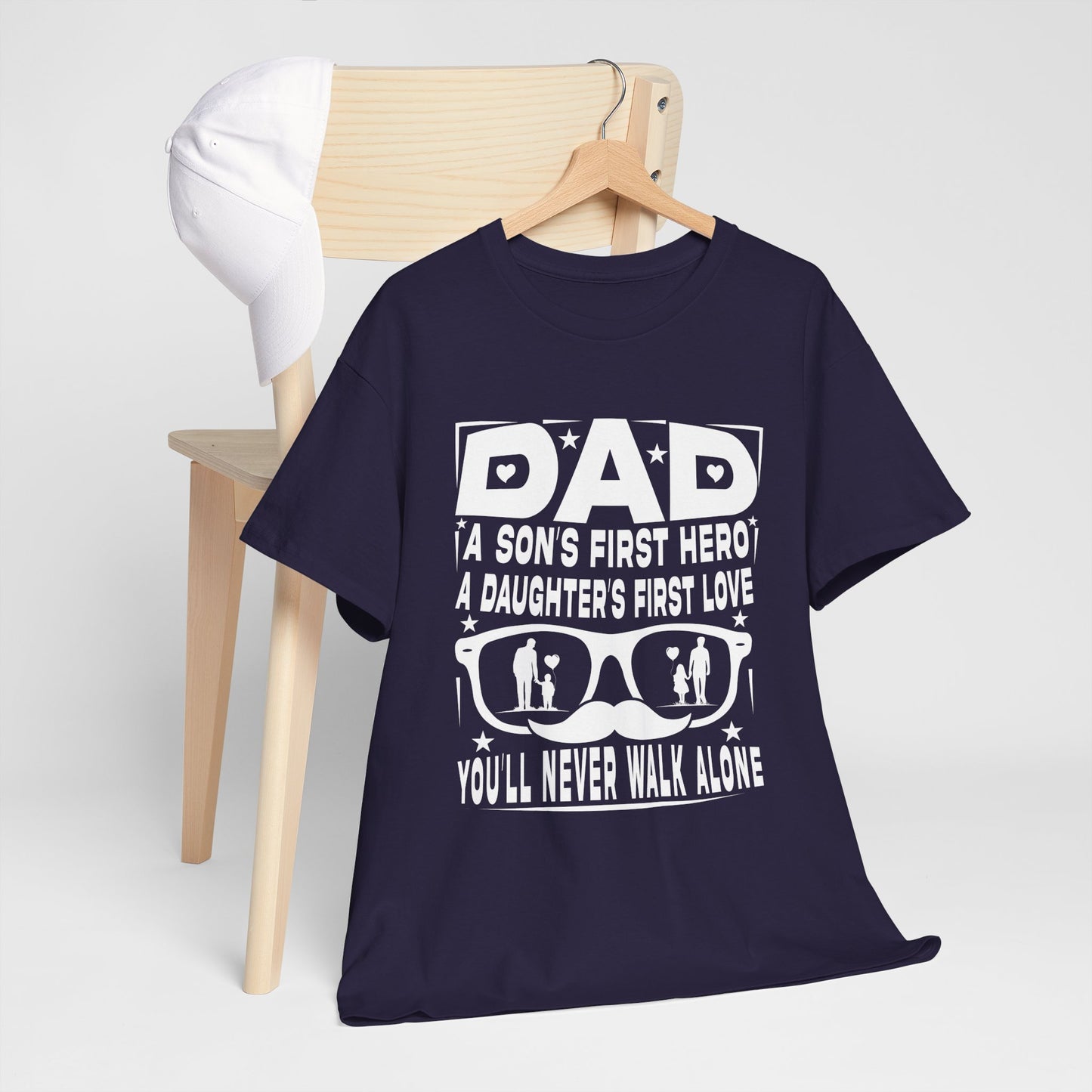 Dad Hero Unisex Heavy Cotton Tee - Perfect Gift for Father's Day