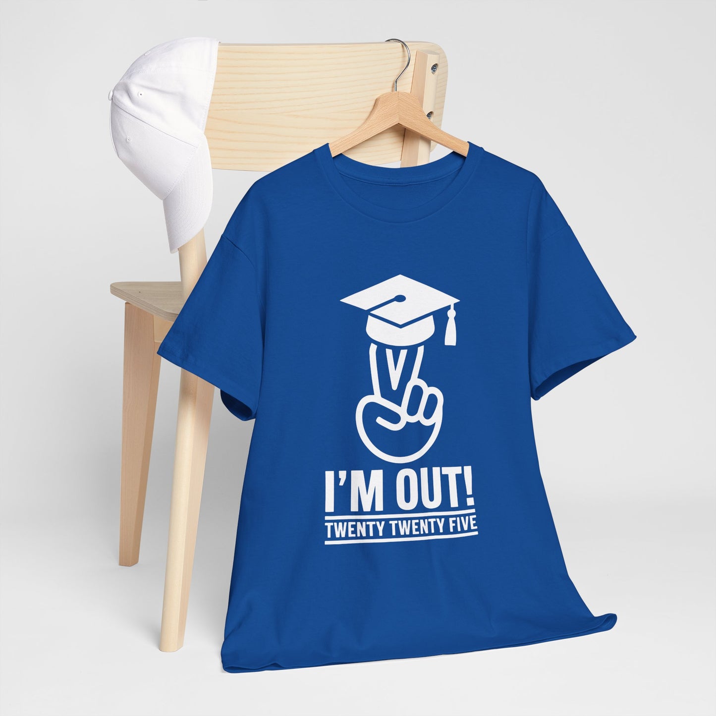 Graduation Celebration Unisex Heavy Cotton Tee - "I'M OUT!" 2025