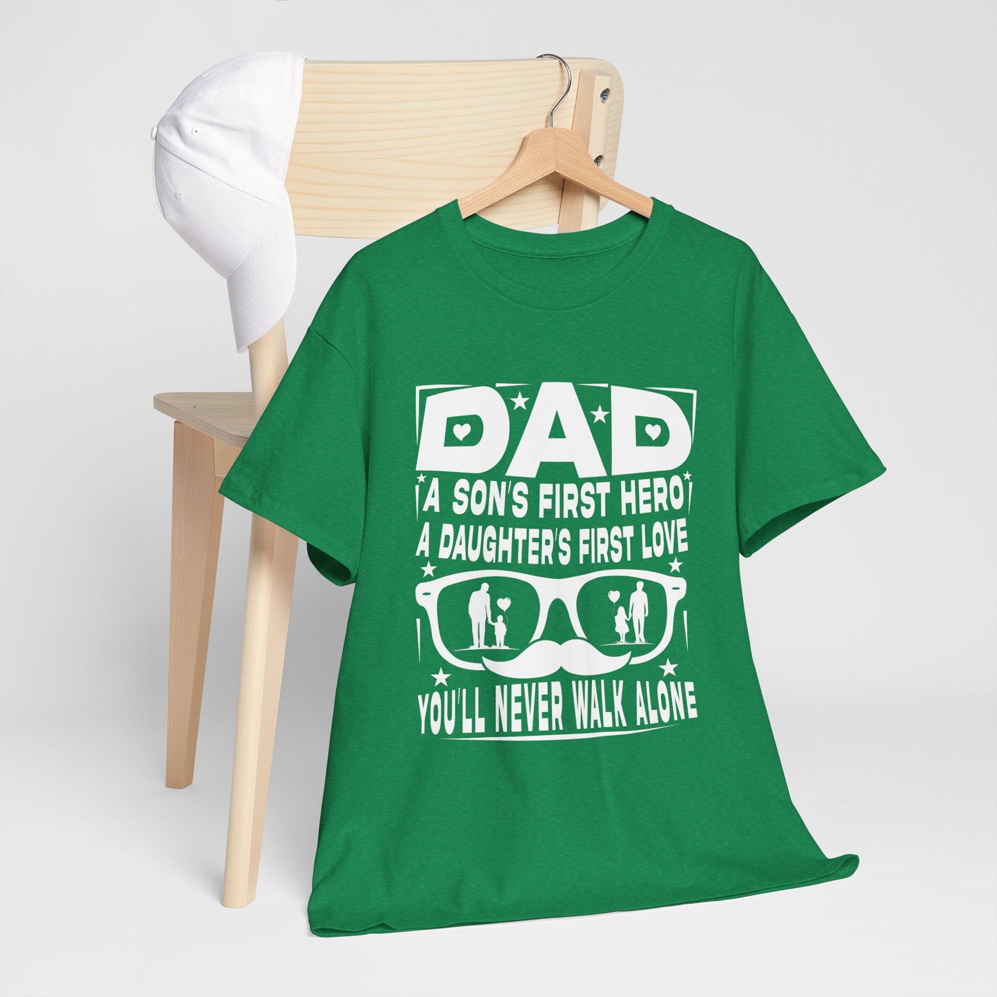 Dad Hero Unisex Heavy Cotton Tee - Perfect Gift for Father's Day