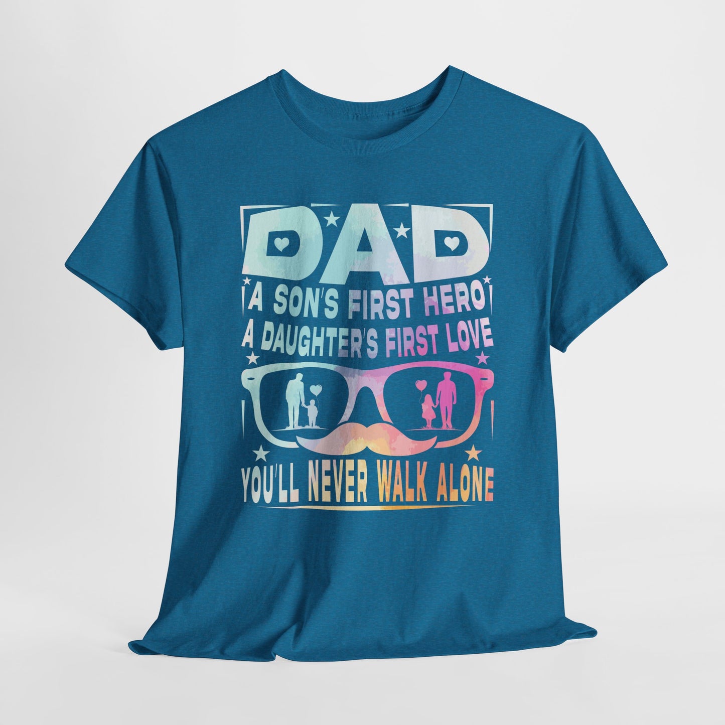 Gildan 5000 Dad Hero T-Shirt - Father's Day Gift - Heavy Cotton Tee Asst. Colors & Sizes