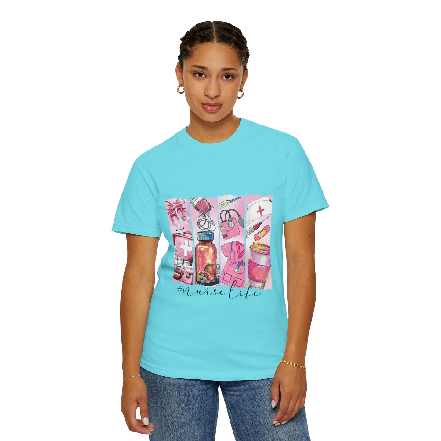 Nurse Life T-Shirt - Comfortable Unisex Garment-Dyed Tee for Healthcare Heroes