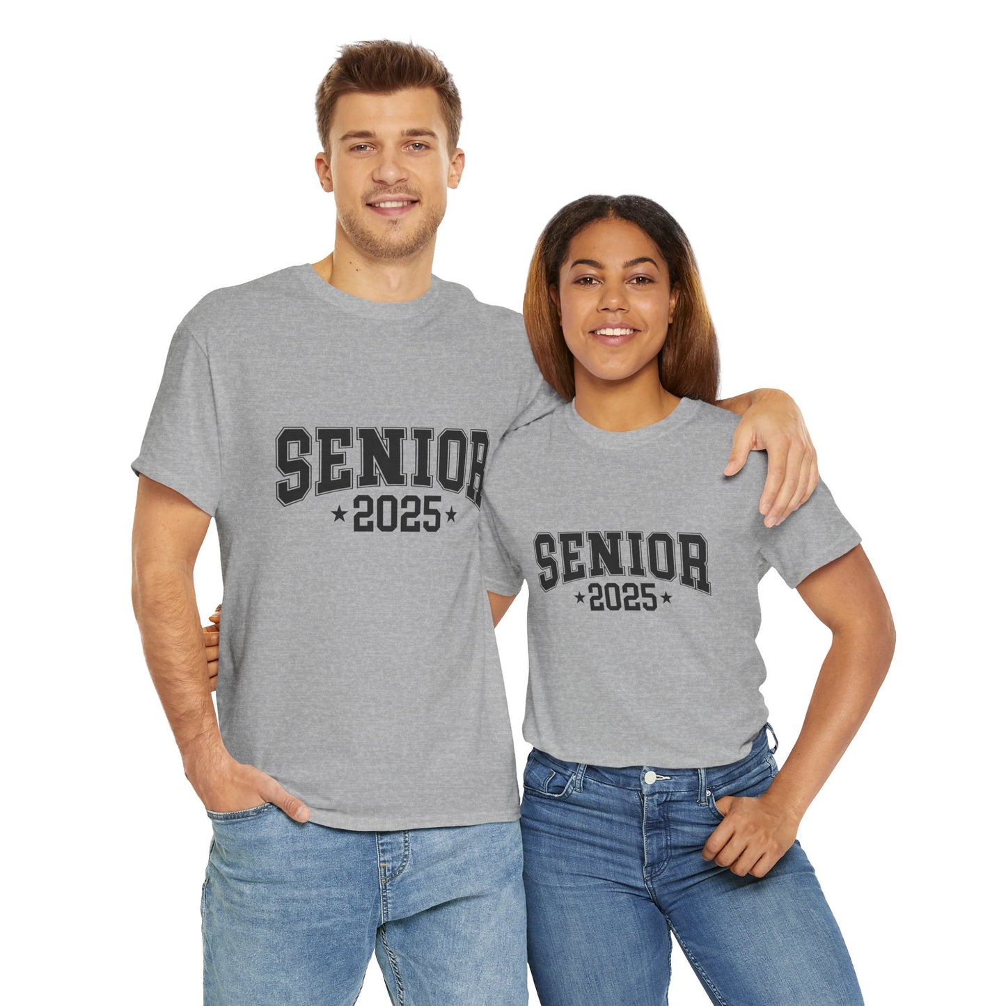 Gildan "2025 Senior" Unisex Heavy Cotton Tee - Celebrate Graduation in Style Asst. COlors & Sizes
