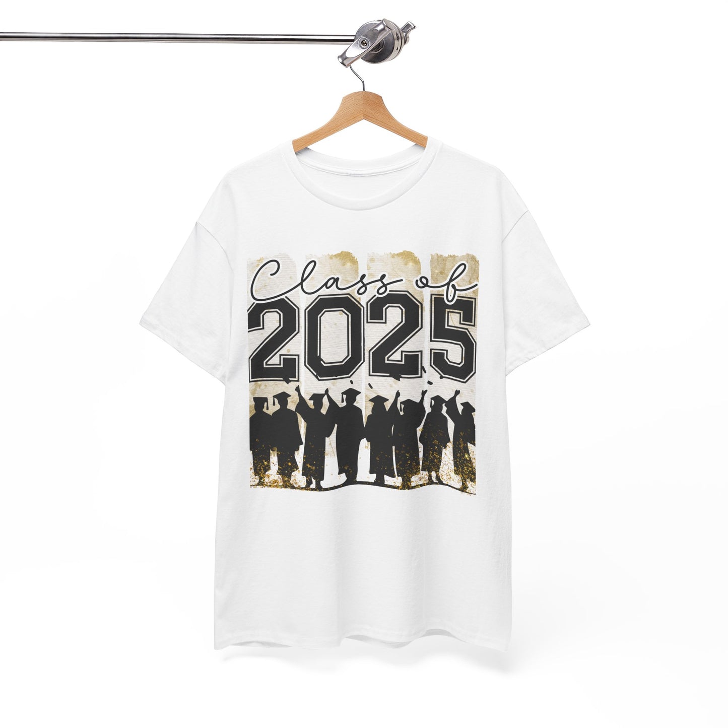 Gildan Garment Dyed Class of 2025 Graduation Tee - Unisex Heavy Cotton Shirt Your Choice Colors & Sizes
