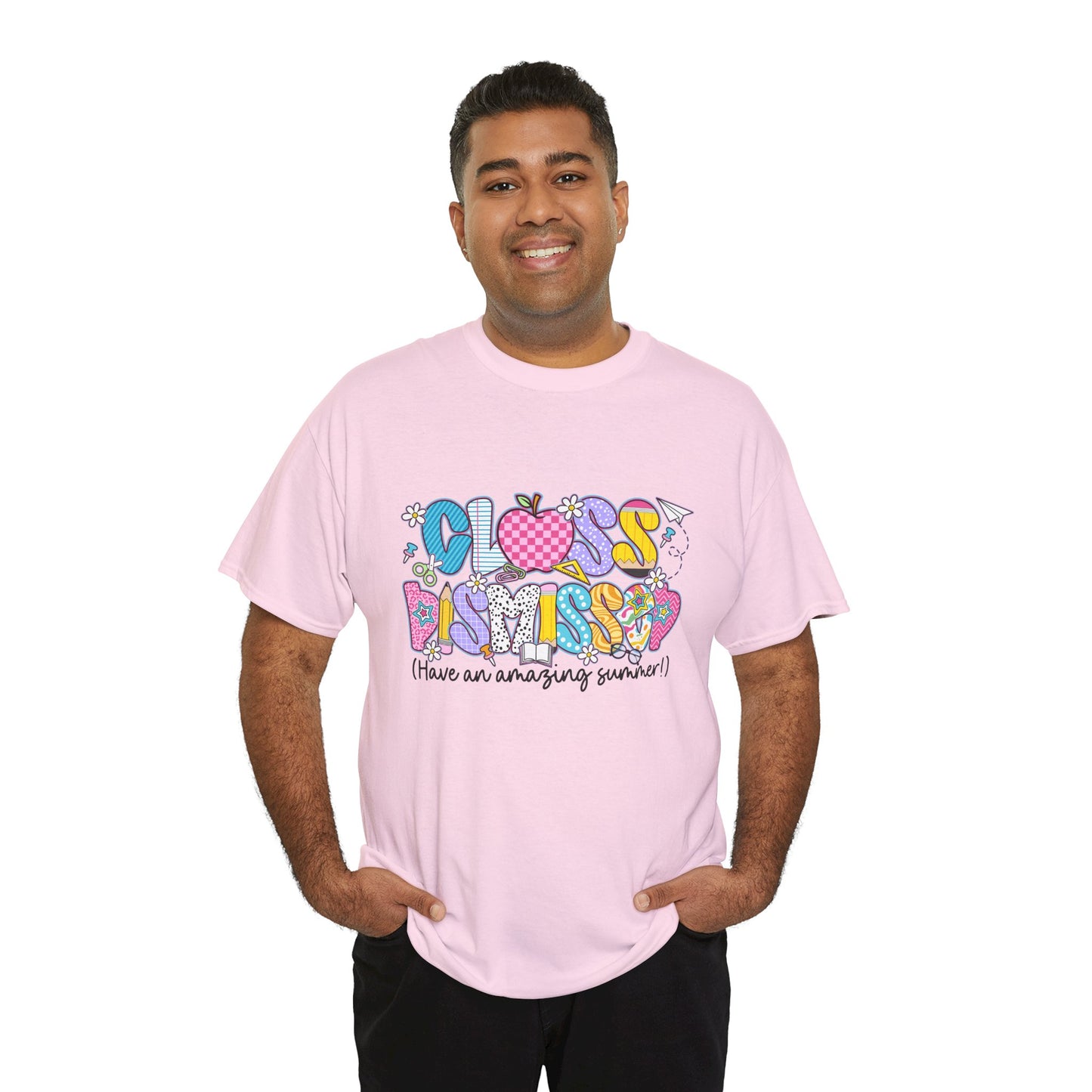 Gildan Garment-Dyed Summer Vibes Unisex Heavy Cotton Tee - "Class Dismissed!" Asst. Colors & Sizes