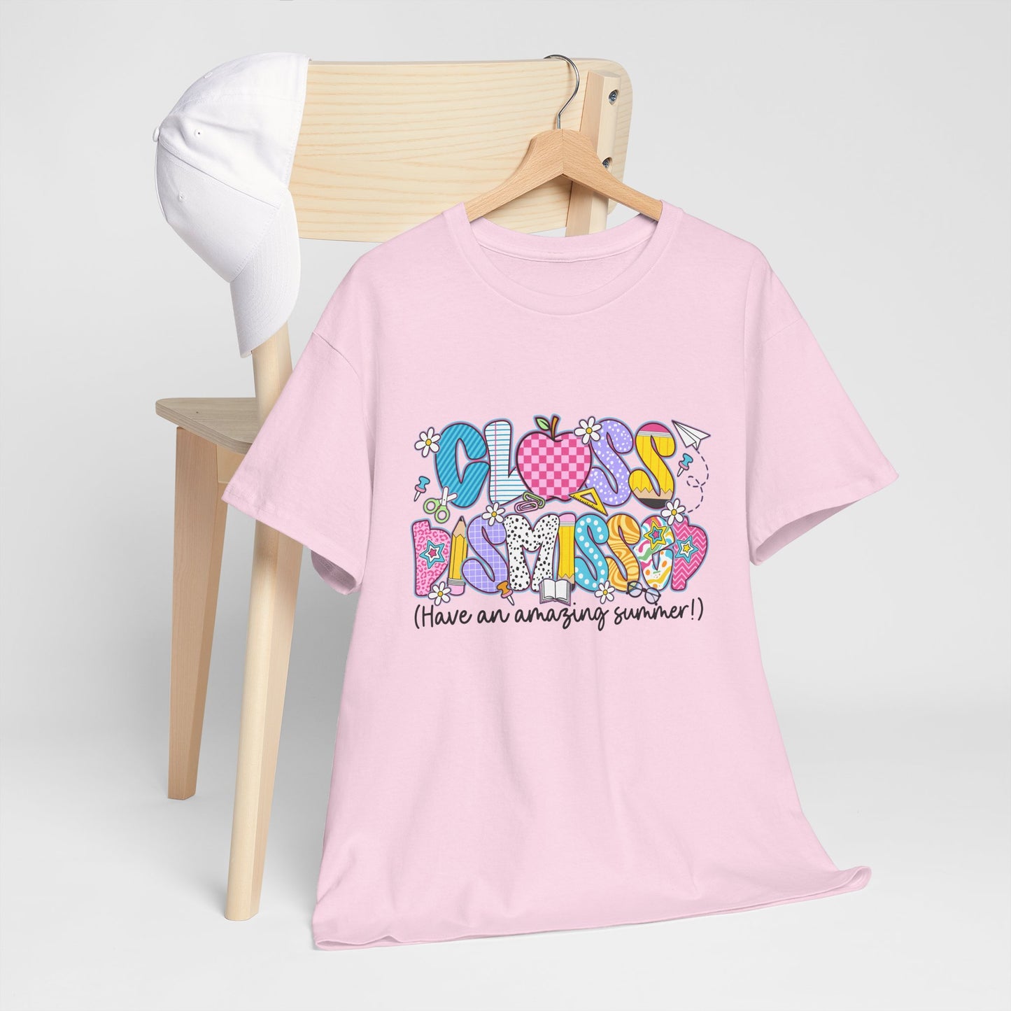 Gildan Garment-Dyed Summer Vibes Unisex Heavy Cotton Tee - "Class Dismissed!" Asst. Colors & Sizes