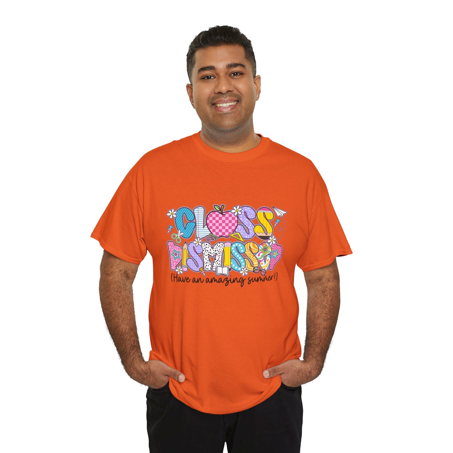 Gildan Garment-Dyed Summer Vibes Unisex Heavy Cotton Tee - "Class Dismissed!" Asst. Colors & Sizes