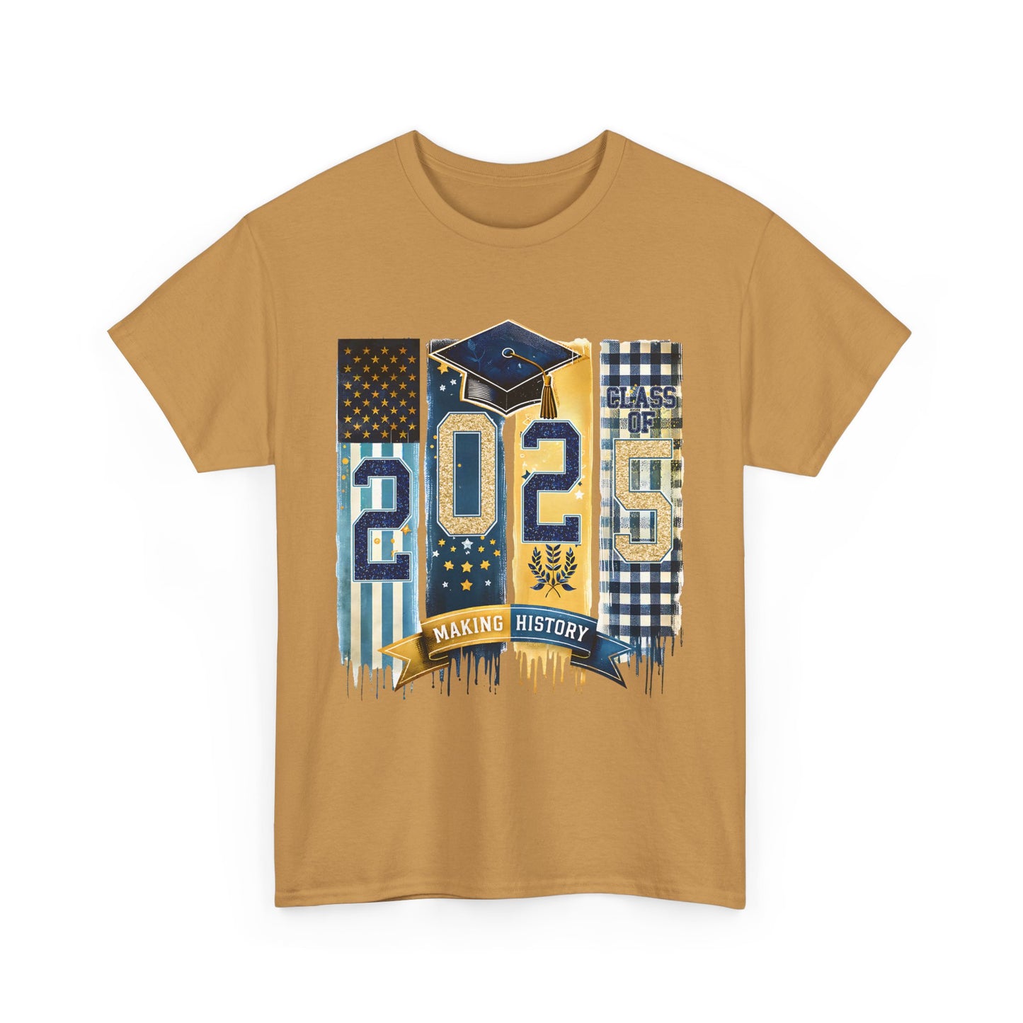 Gildan Graduation 2025 Heavy Cotton Tee - Making History Unisex Shirt Unisex Available in Asst. Sizes & Colors