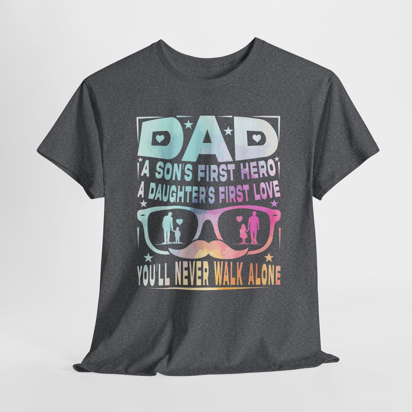 Gildan 5000 Dad Hero T-Shirt - Father's Day Gift - Heavy Cotton Tee Asst. Colors & Sizes