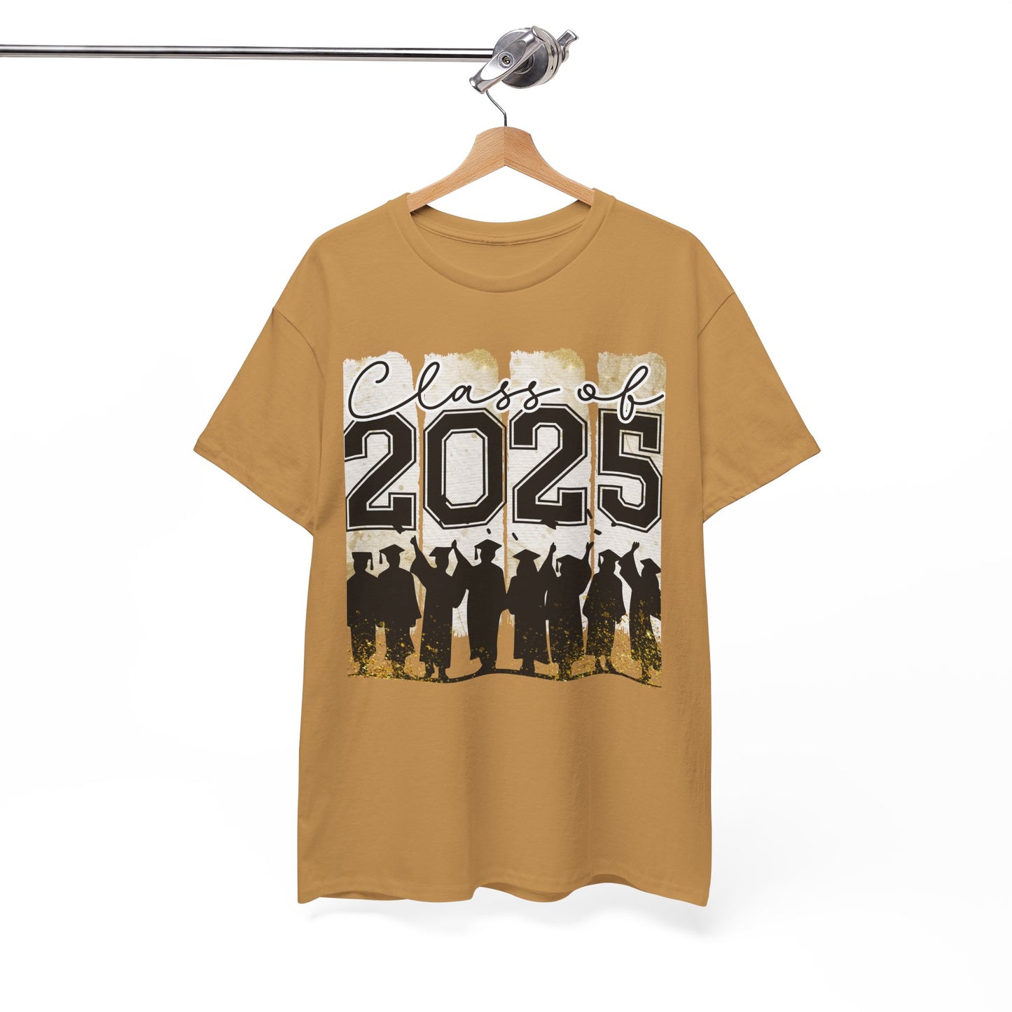 Gildan Garment Dyed Class of 2025 Graduation Tee - Unisex Heavy Cotton Shirt Your Choice Colors & Sizes