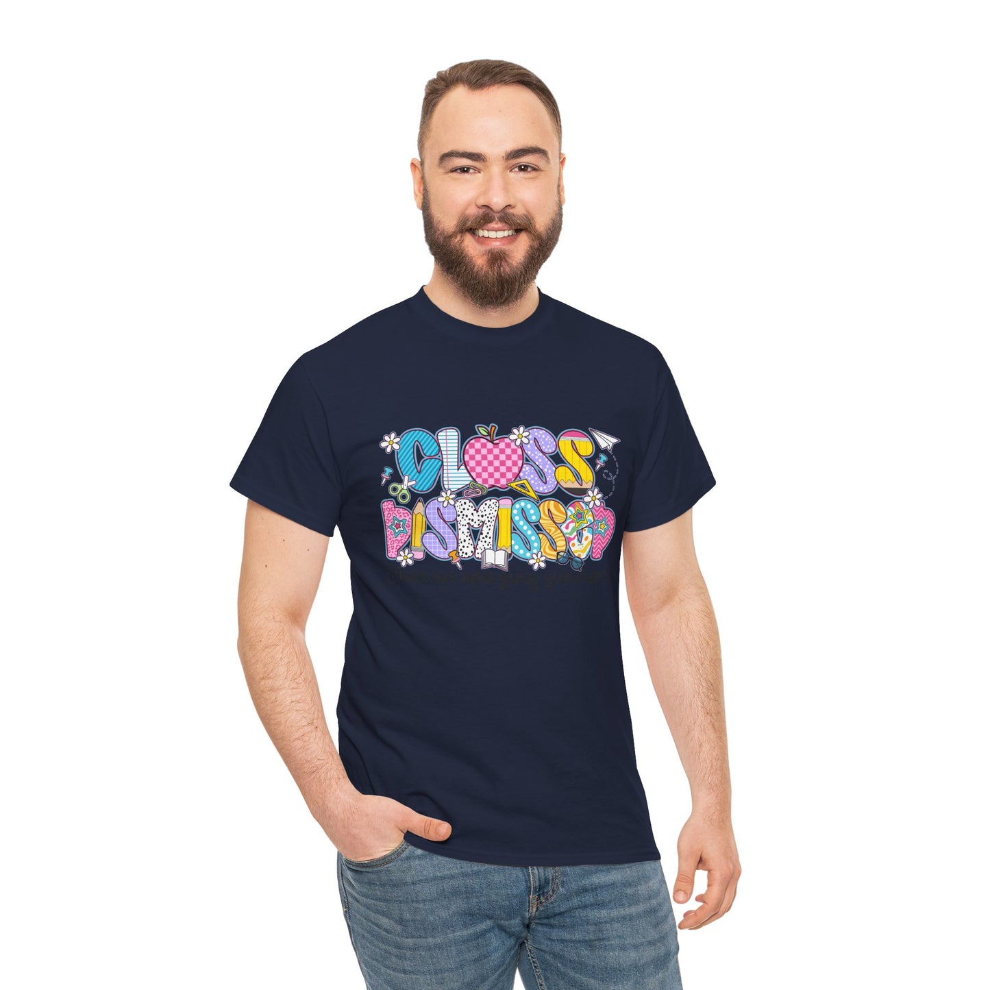 Gildan Garment-Dyed Summer Vibes Unisex Heavy Cotton Tee - "Class Dismissed!" Asst. Colors & Sizes