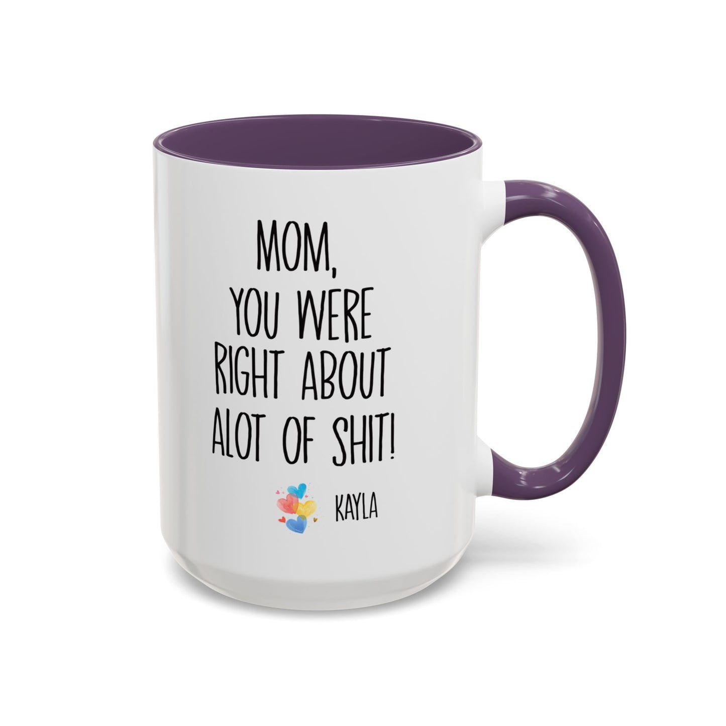 Mug For Mom - Mom You Were Right About Alot Of Shit Coffee Mug (11, 15oz)