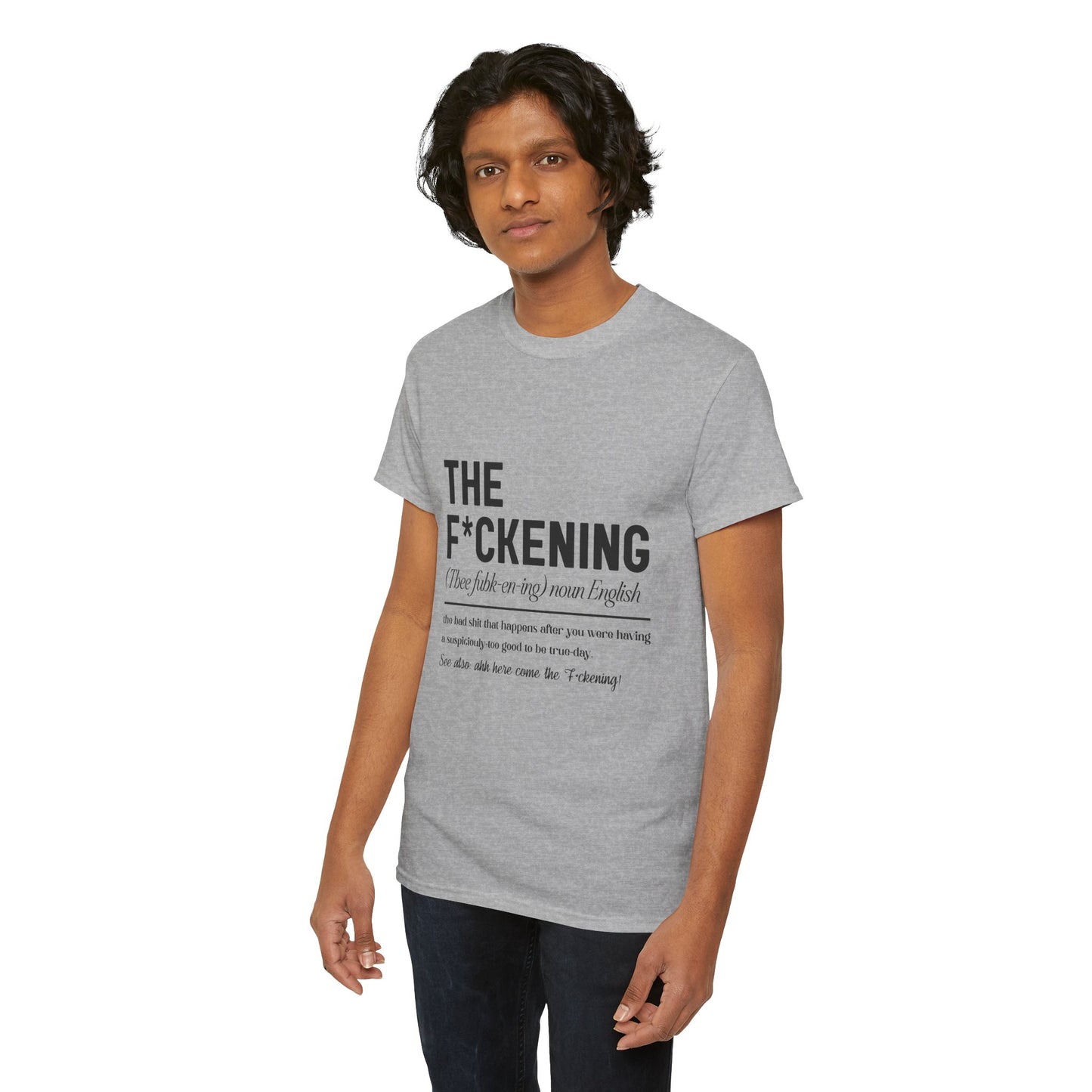 Gildan 5000"The F*ckening" Unisex Heavy Cotton Tee - Funny Graphic T-Shirt for English Lovers Asst Sizes & Colors