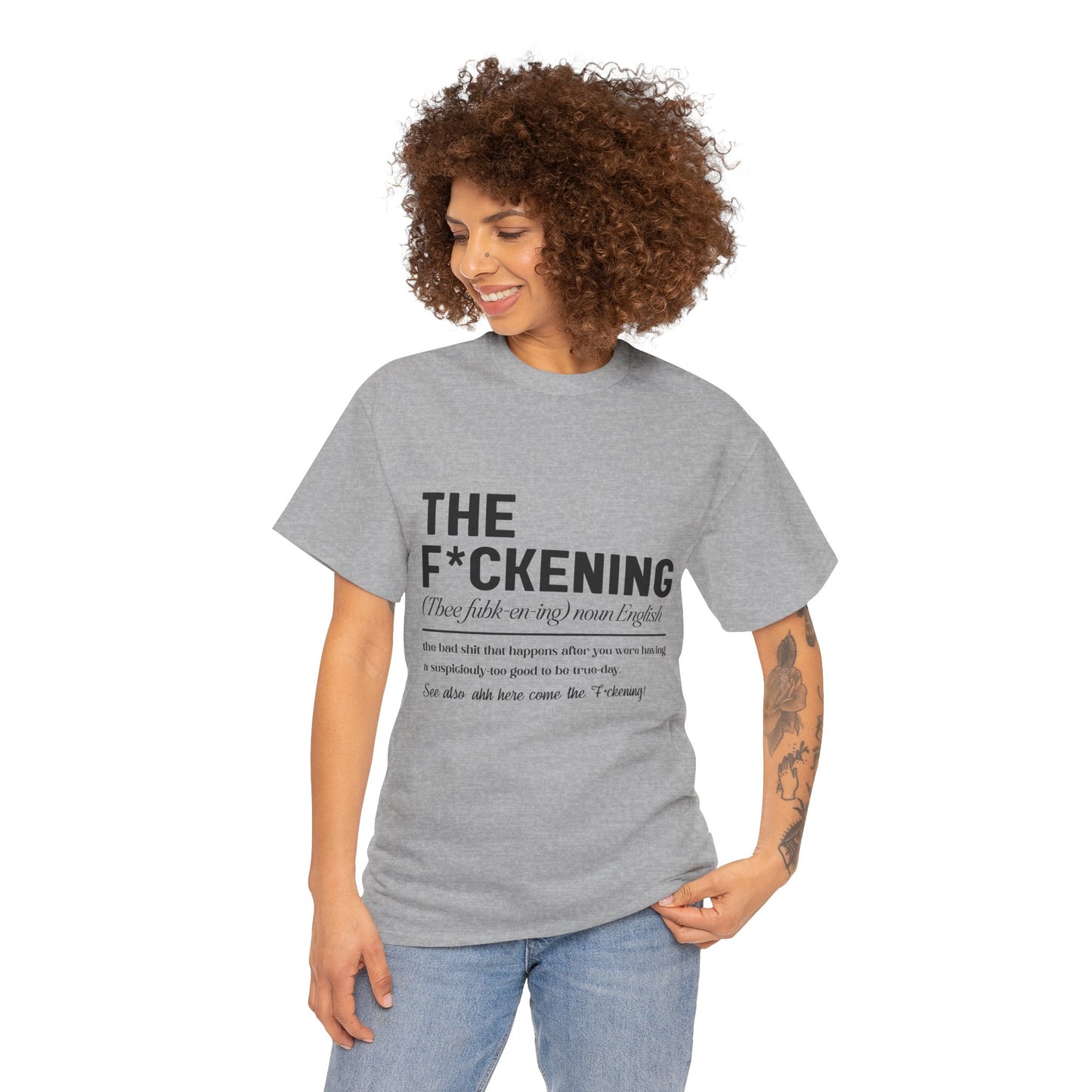 Gildan 5000"The F*ckening" Unisex Heavy Cotton Tee - Funny Graphic T-Shirt for English Lovers Asst Sizes & Colors
