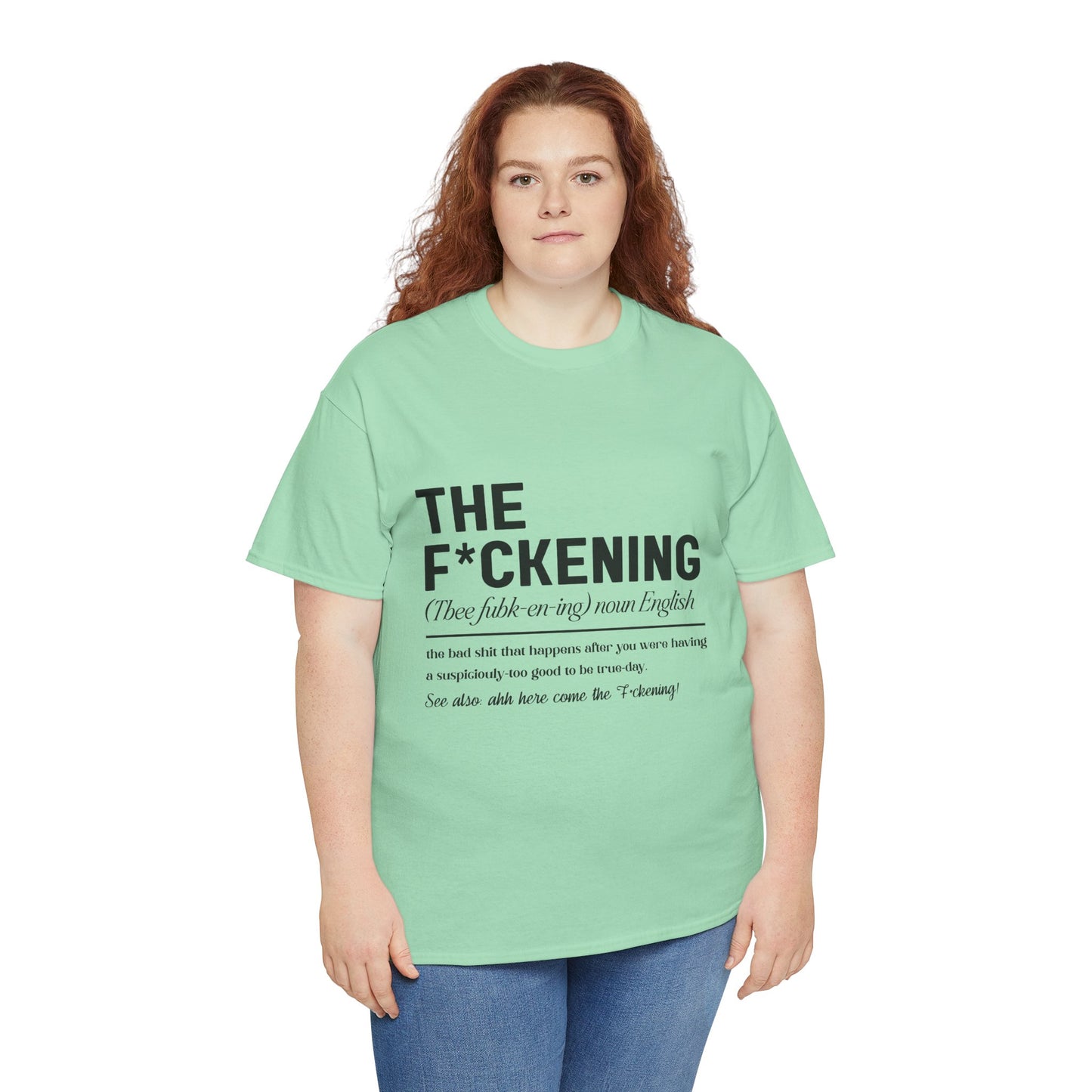 Gildan 5000"The F*ckening" Unisex Heavy Cotton Tee - Funny Graphic T-Shirt for English Lovers Asst Sizes & Colors
