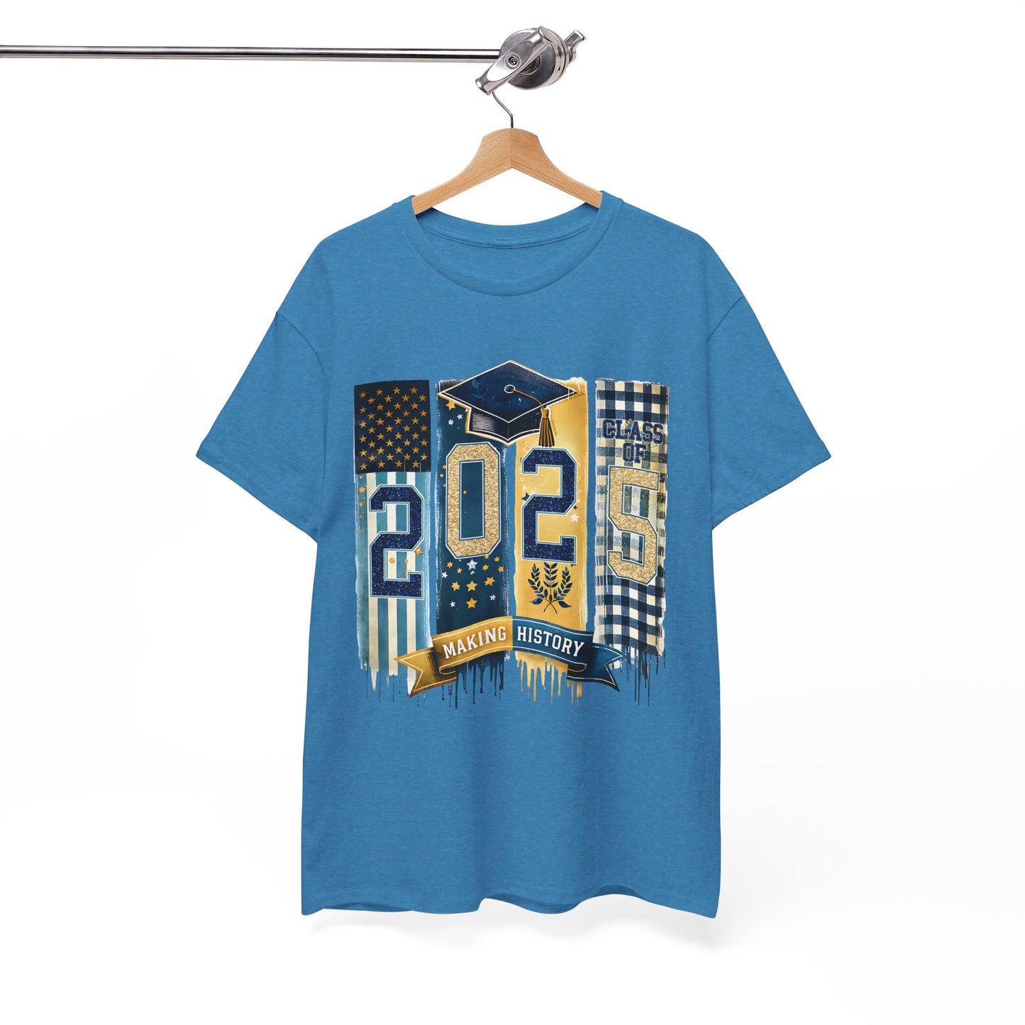 Gildan Graduation 2025 Heavy Cotton Tee - Making History Unisex Shirt Unisex Available in Asst. Sizes & Colors