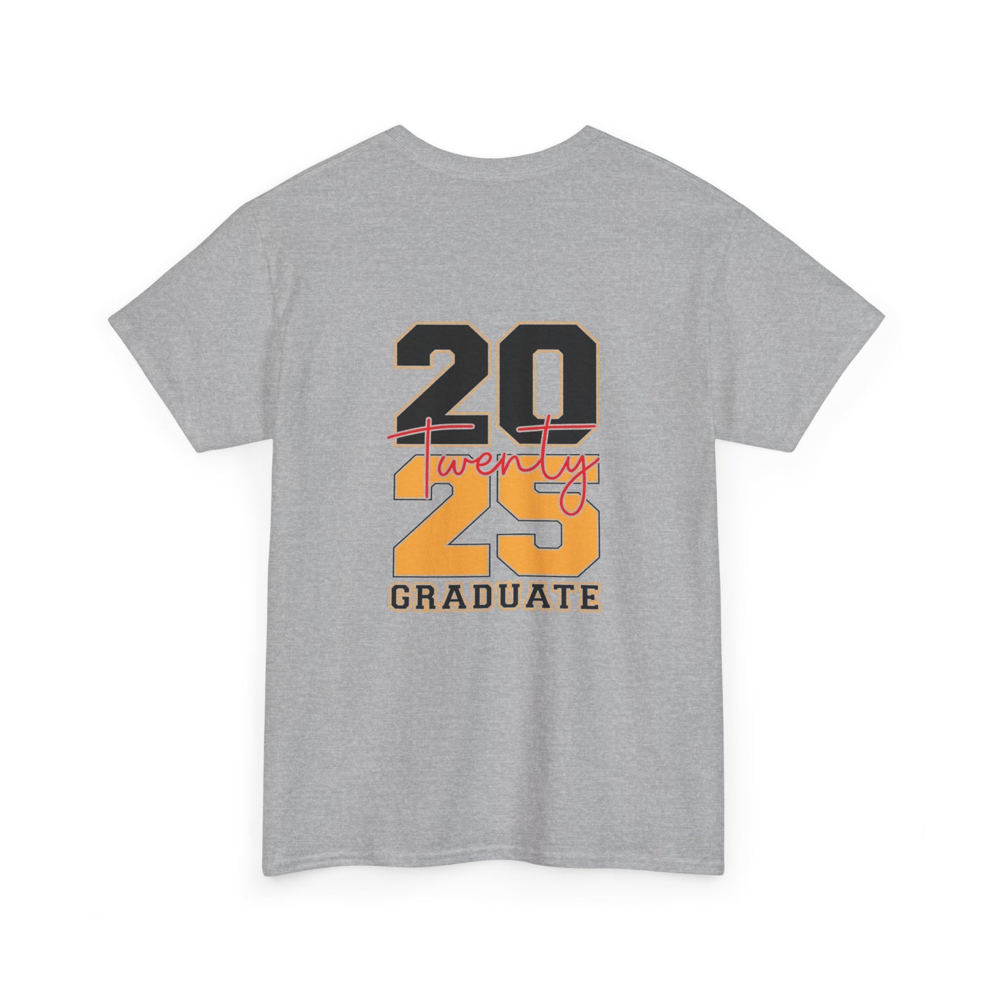 Gildan 5000 Unisex Graduate Tee - Class of 2025 Senior Shirt Great Gift Asst. Colors & Sizes