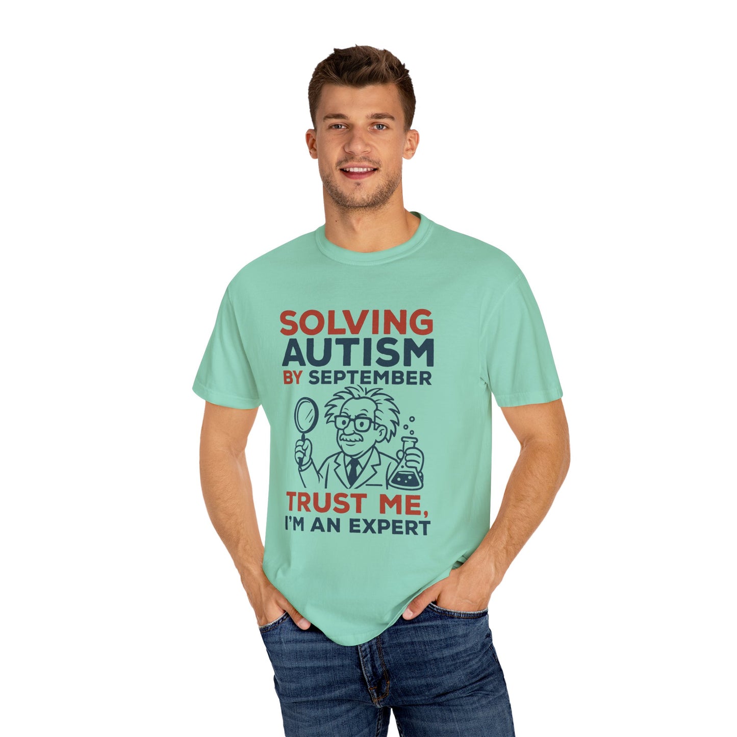 Comfort Colors Unisex Garment-Dyed T-Shirt - "Solving Autism by September" - Expert Design