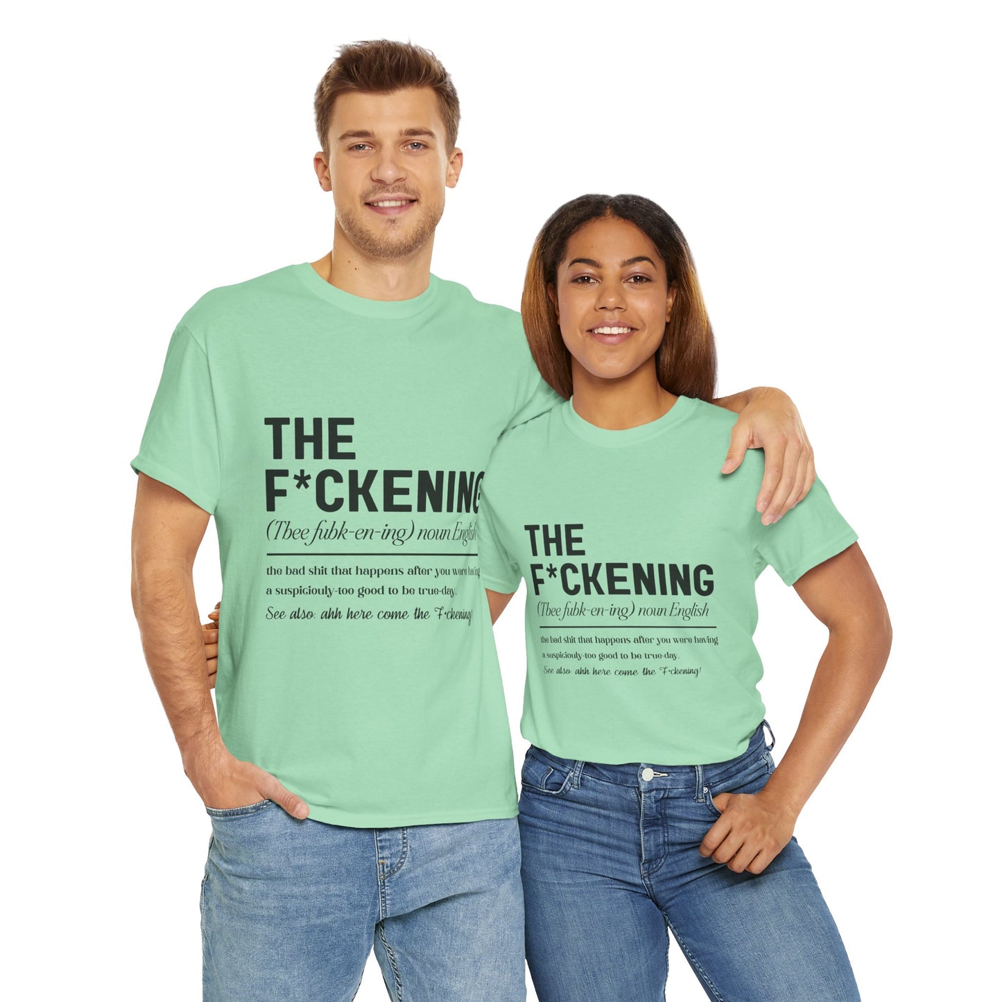 Gildan 5000"The F*ckening" Unisex Heavy Cotton Tee - Funny Graphic T-Shirt for English Lovers Asst Sizes & Colors