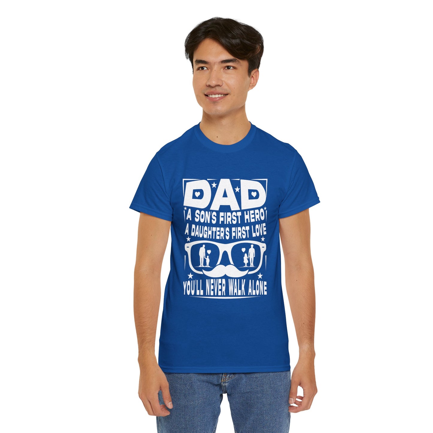 Dad Hero Unisex Heavy Cotton Tee - Perfect Gift for Father's Day