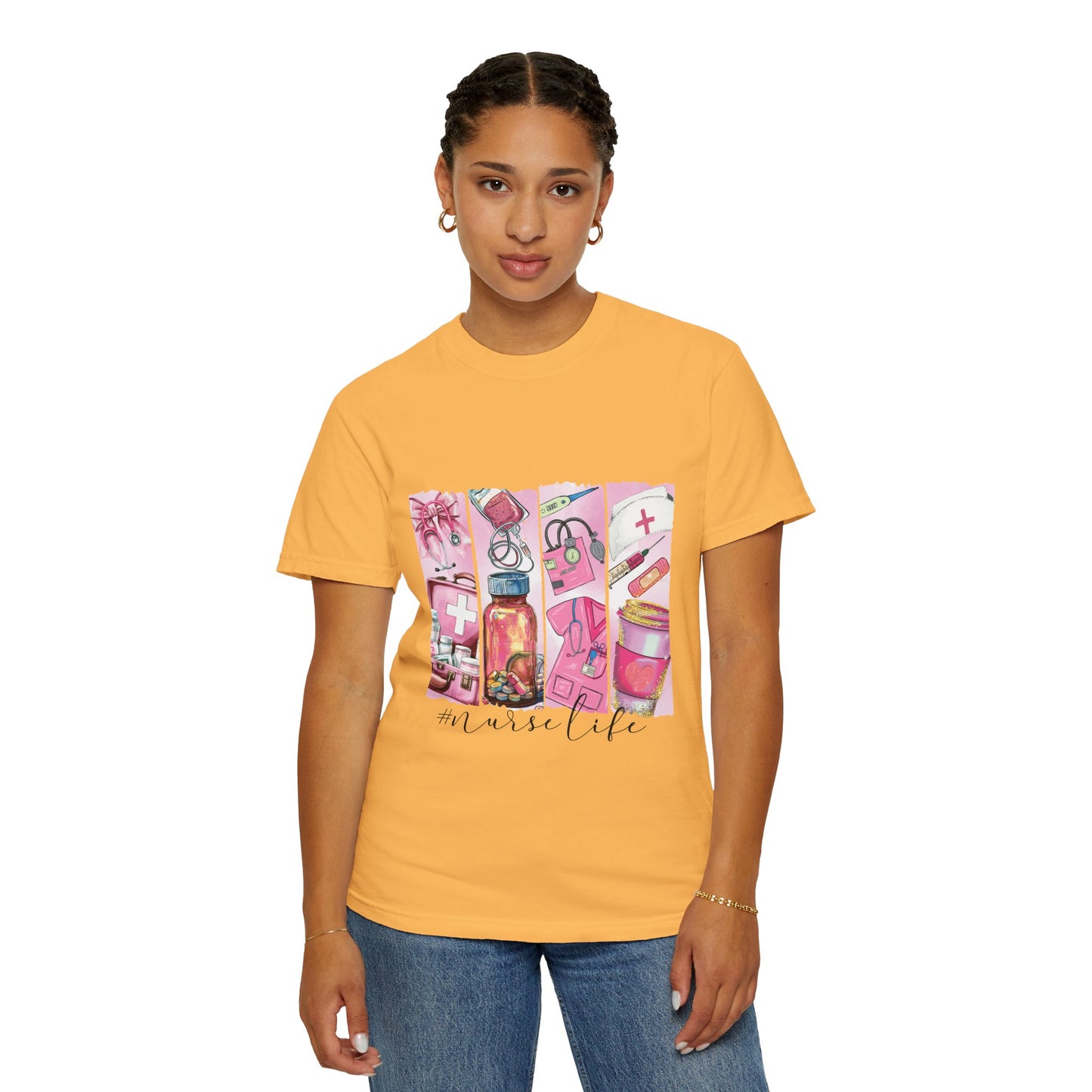 Nurse Life T-Shirt - Comfortable Unisex Garment-Dyed Tee for Healthcare Heroes