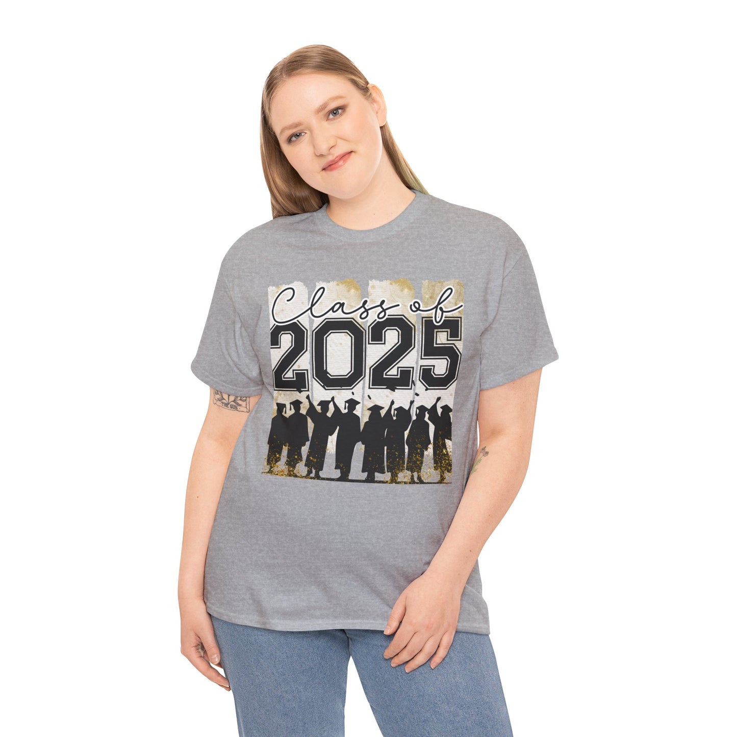 Gildan Garment Dyed Class of 2025 Graduation Tee - Unisex Heavy Cotton Shirt Your Choice Colors & Sizes