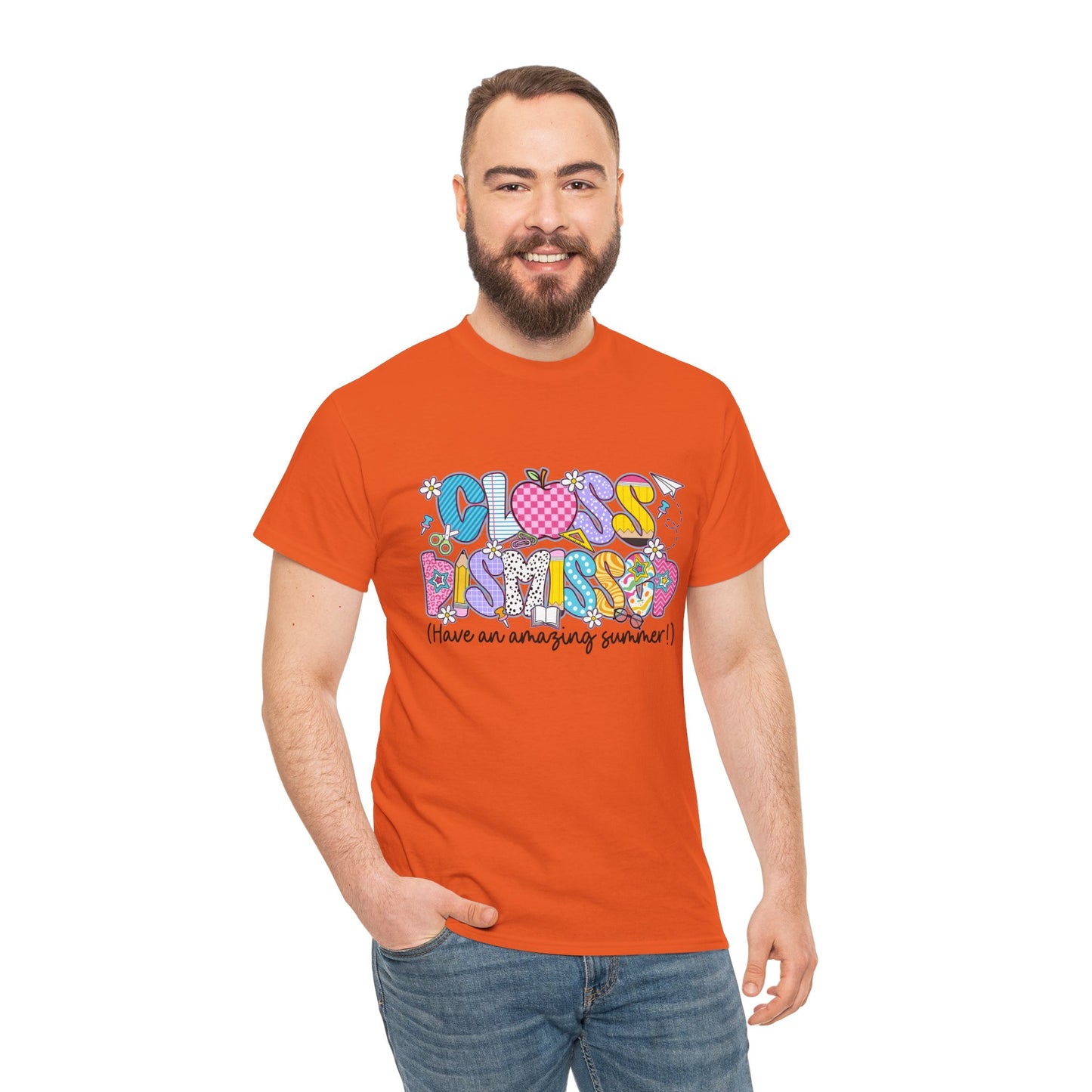 Gildan Garment-Dyed Summer Vibes Unisex Heavy Cotton Tee - "Class Dismissed!" Asst. Colors & Sizes
