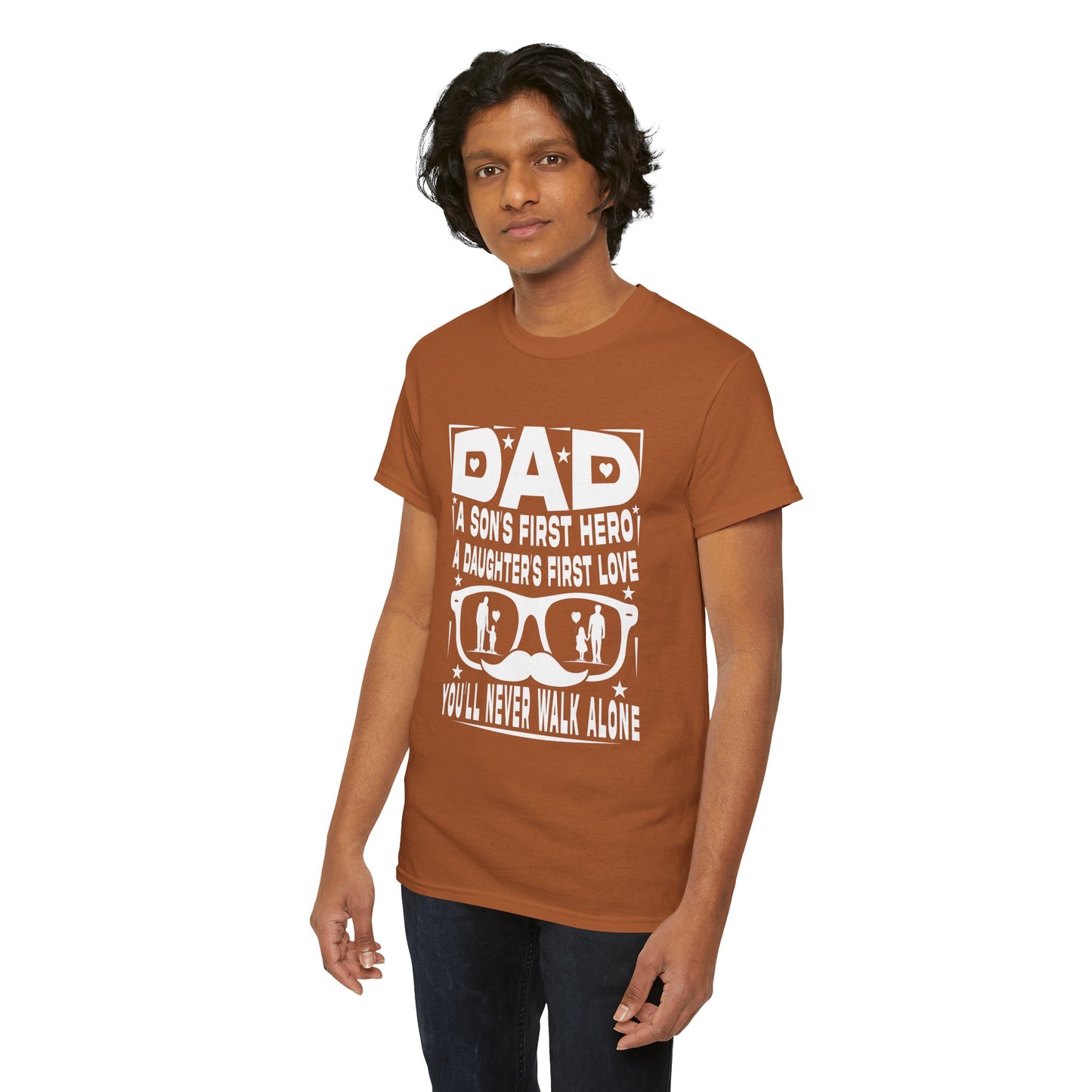 Dad Hero Unisex Heavy Cotton Tee - Perfect Gift for Father's Day