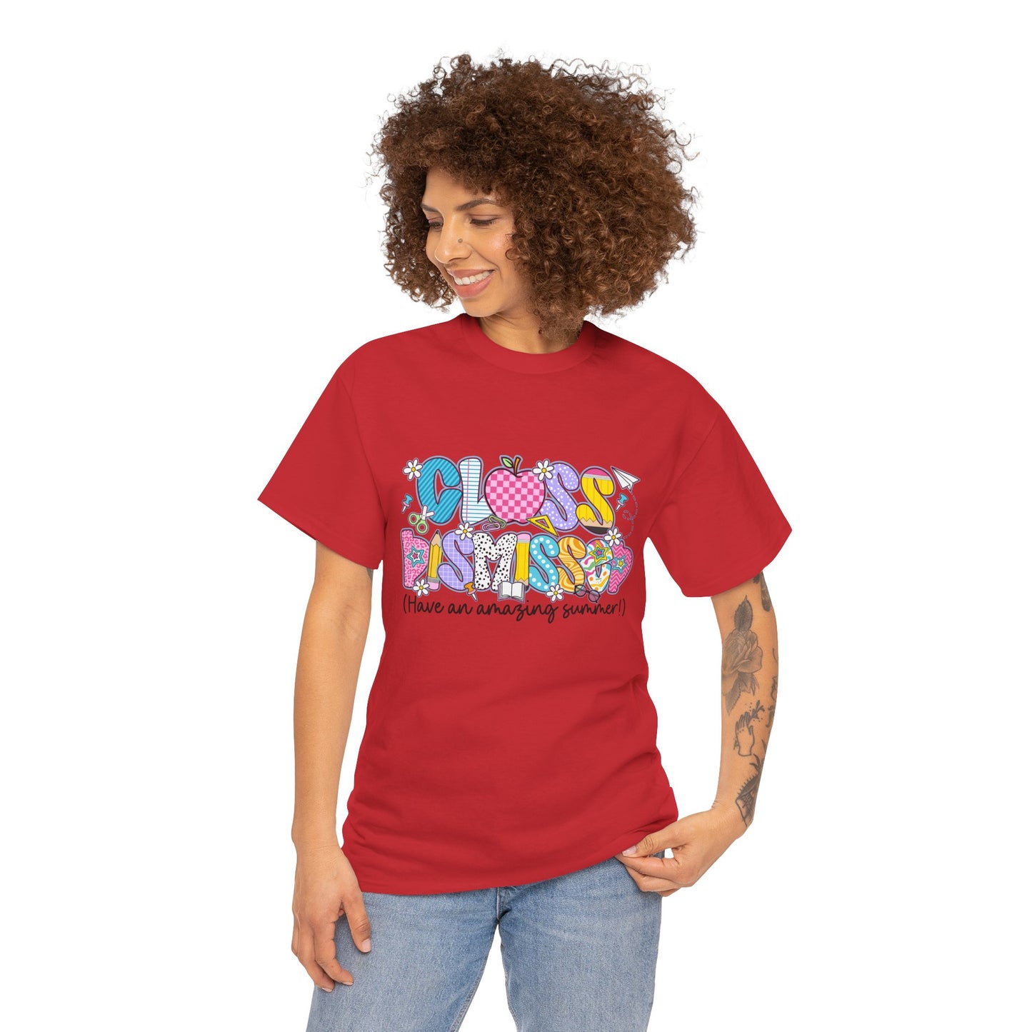 Gildan Garment-Dyed Summer Vibes Unisex Heavy Cotton Tee - "Class Dismissed!" Asst. Colors & Sizes