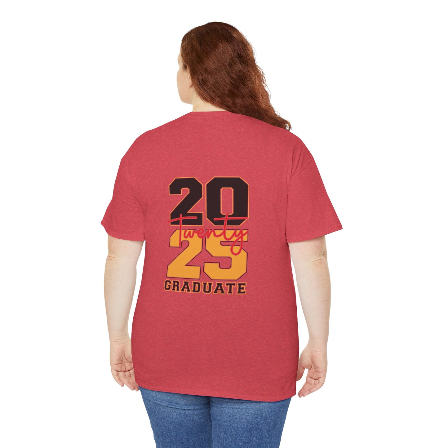 Gildan 5000 Unisex Graduate Tee - Class of 2025 Senior Shirt Great Gift Asst. Colors & Sizes