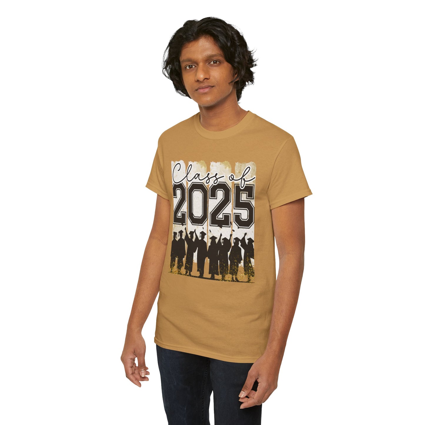 Gildan Garment Dyed Class of 2025 Graduation Tee - Unisex Heavy Cotton Shirt Your Choice Colors & Sizes