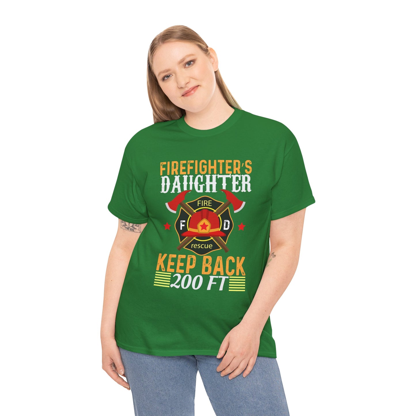 Firefighter's Daughter Keep Back 200 FT Tee