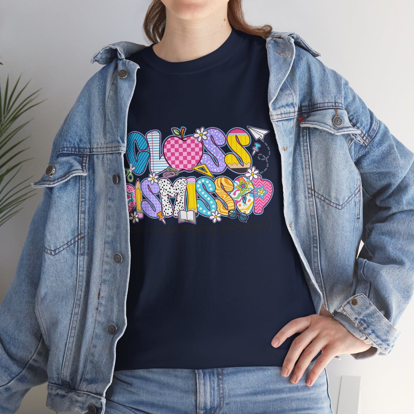 Gildan Garment-Dyed Summer Vibes Unisex Heavy Cotton Tee - "Class Dismissed!" Asst. Colors & Sizes