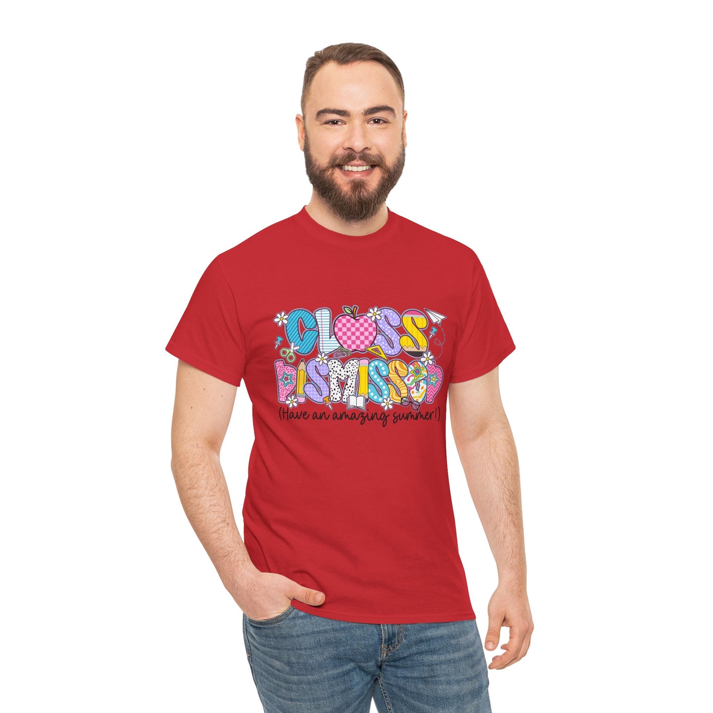 Gildan Garment-Dyed Summer Vibes Unisex Heavy Cotton Tee - "Class Dismissed!" Asst. Colors & Sizes